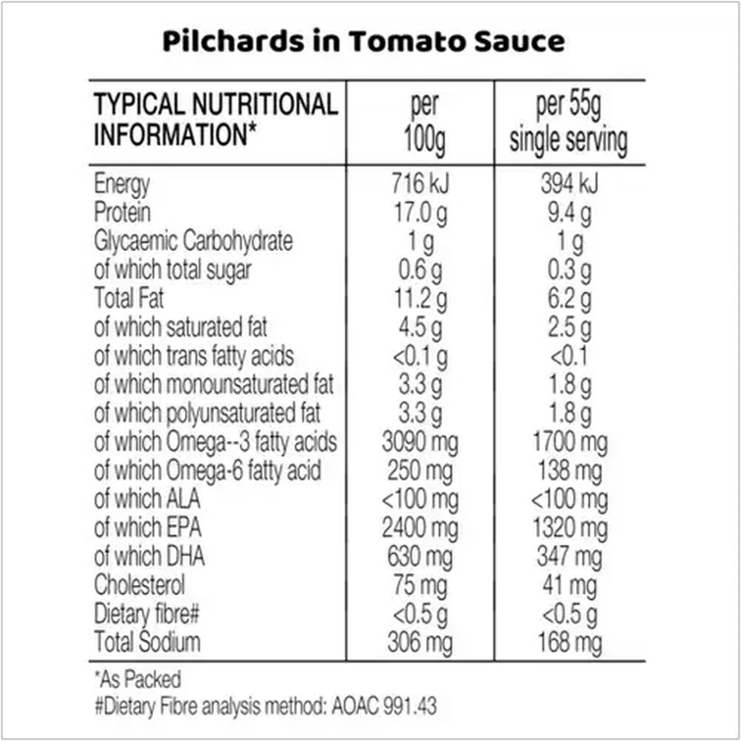 Image of Ritebrand Pilchards in Tomato Sauce 400g