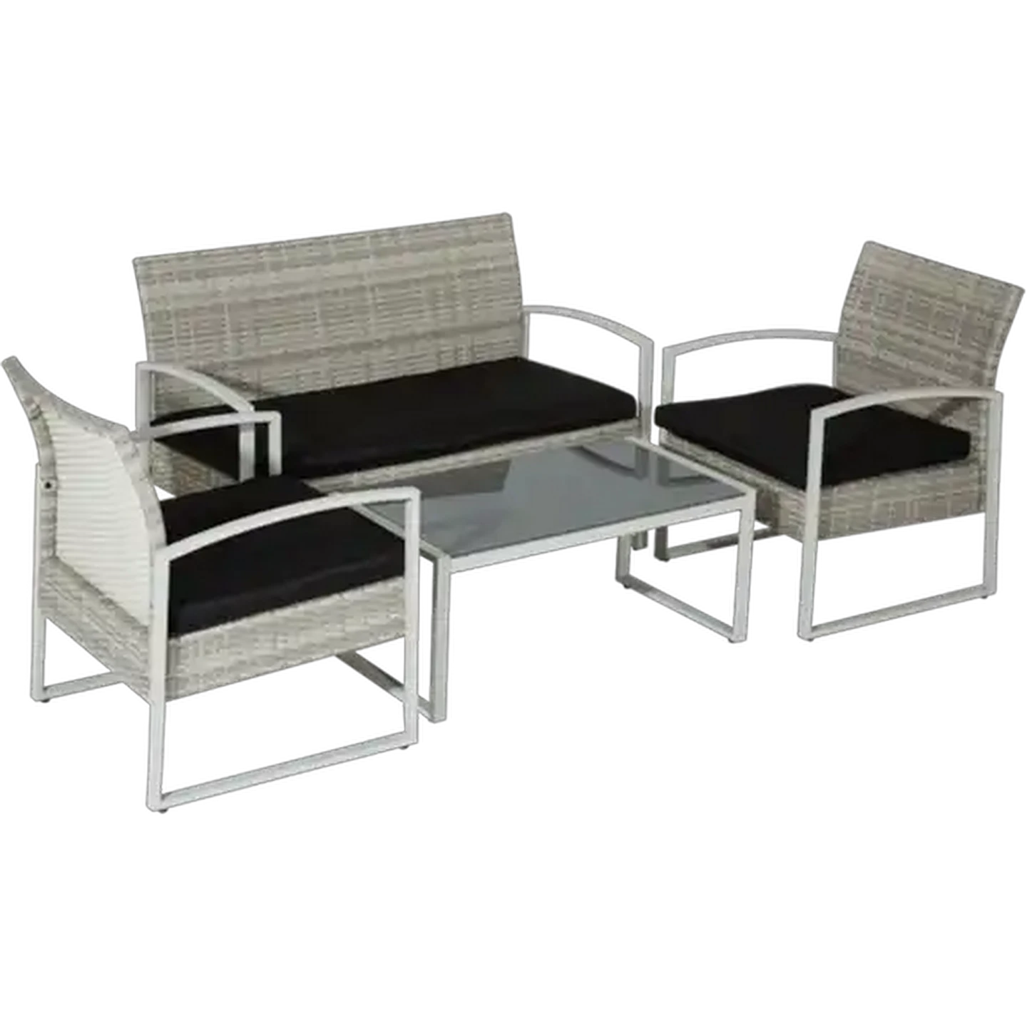 Image of Bush Baby Lisbon Patio Furniture Set 4 Piece