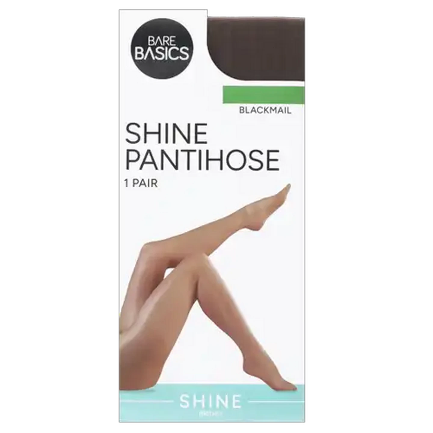 Image of Bare Basics Medium Blackmail Shine Pantyhose