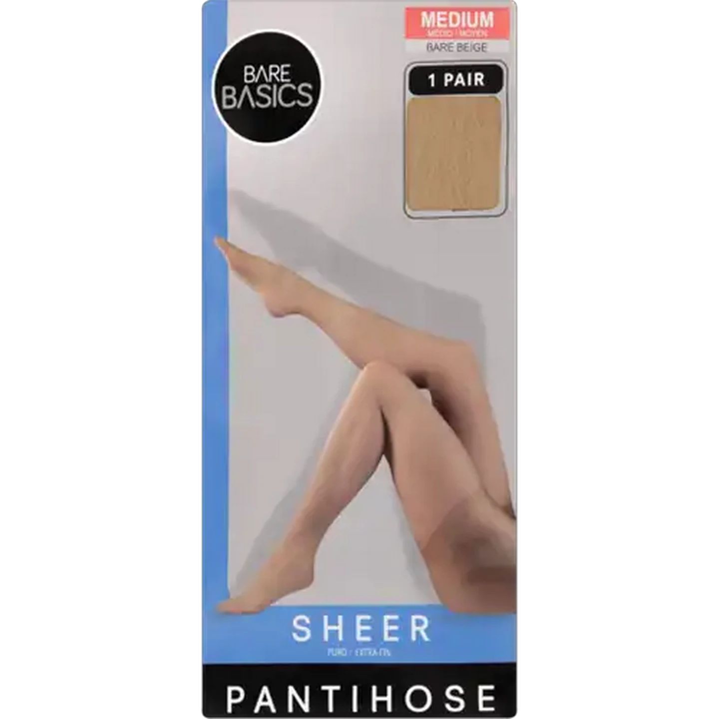 Image of Bare Basics Medium Sheer Bare Beige Pantihose