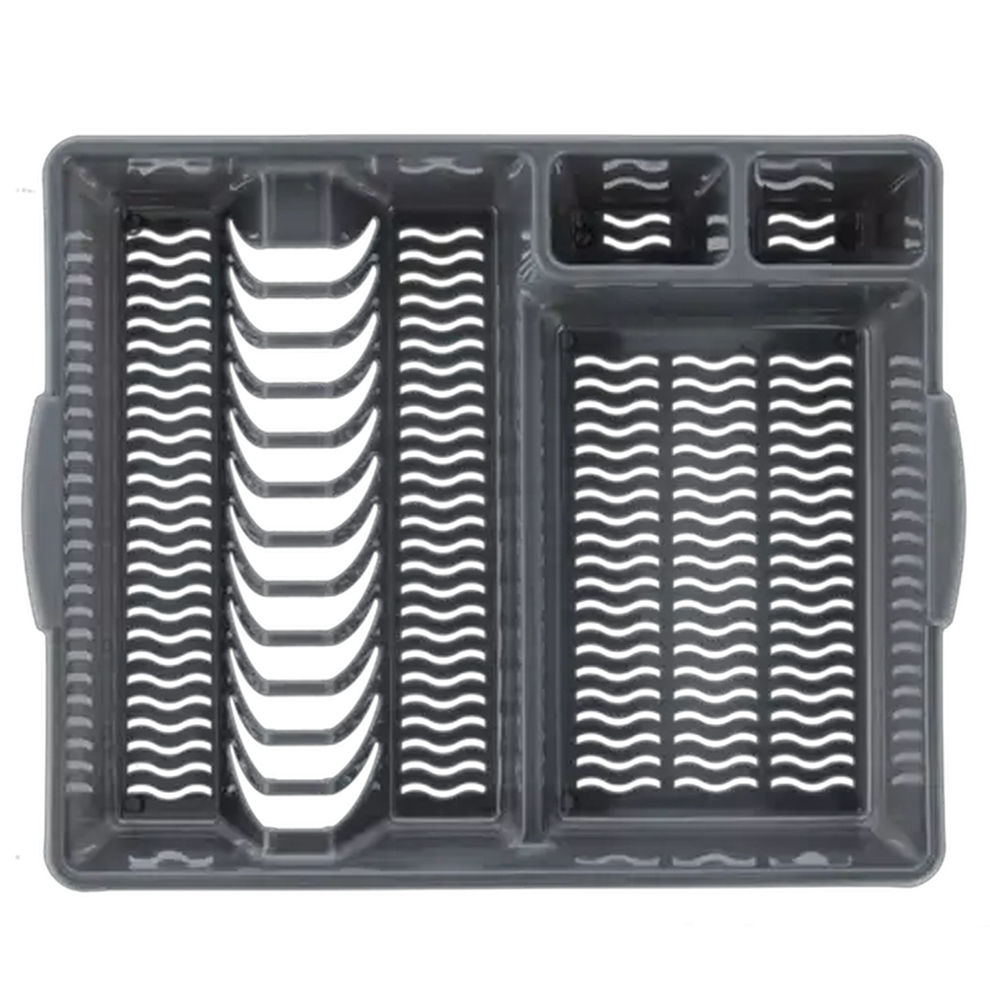 Image of Pioneer Grey Dish Draining Rack 48cm x 38cm x 29cm