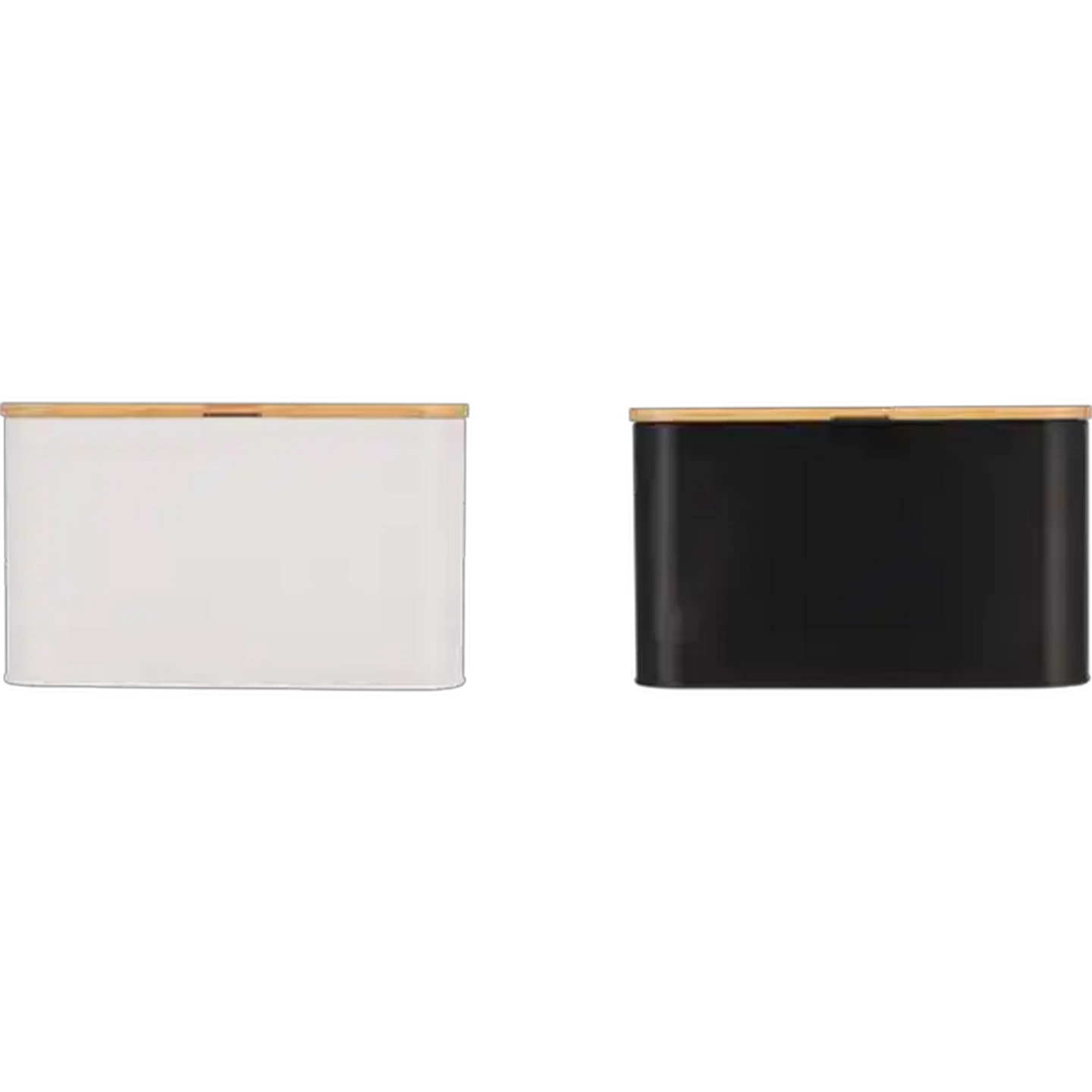 Image of Iron Bread Bin Bamboo Lid