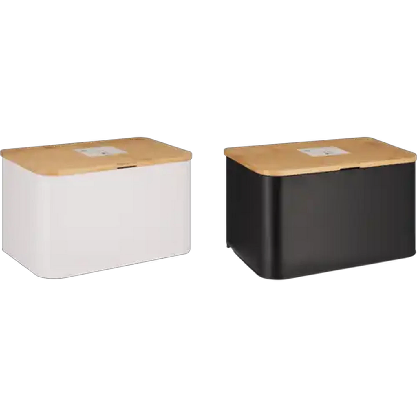 Image of Iron Bread Bin Bamboo Lid