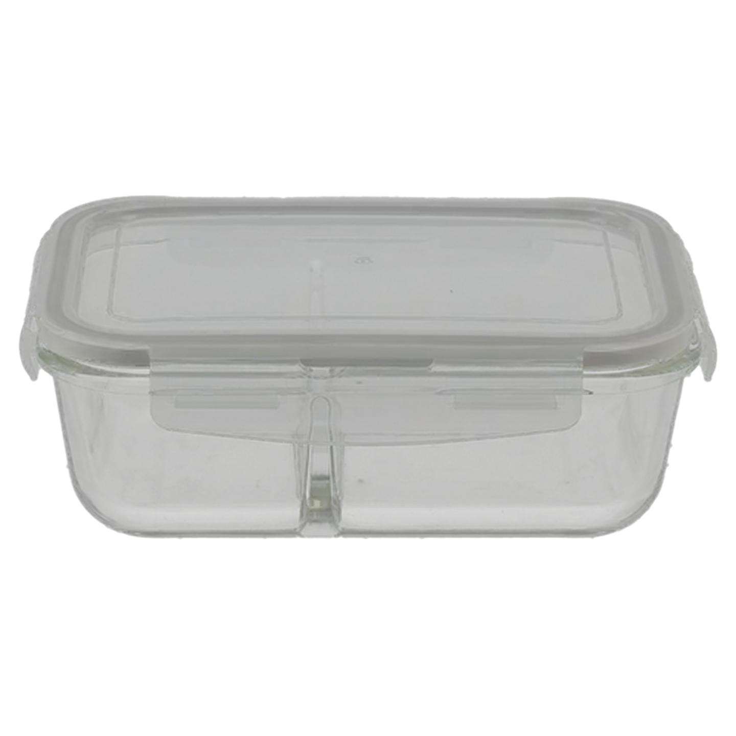 Image of Bake n Lock Rectangular Divided Glass Container 1.1L