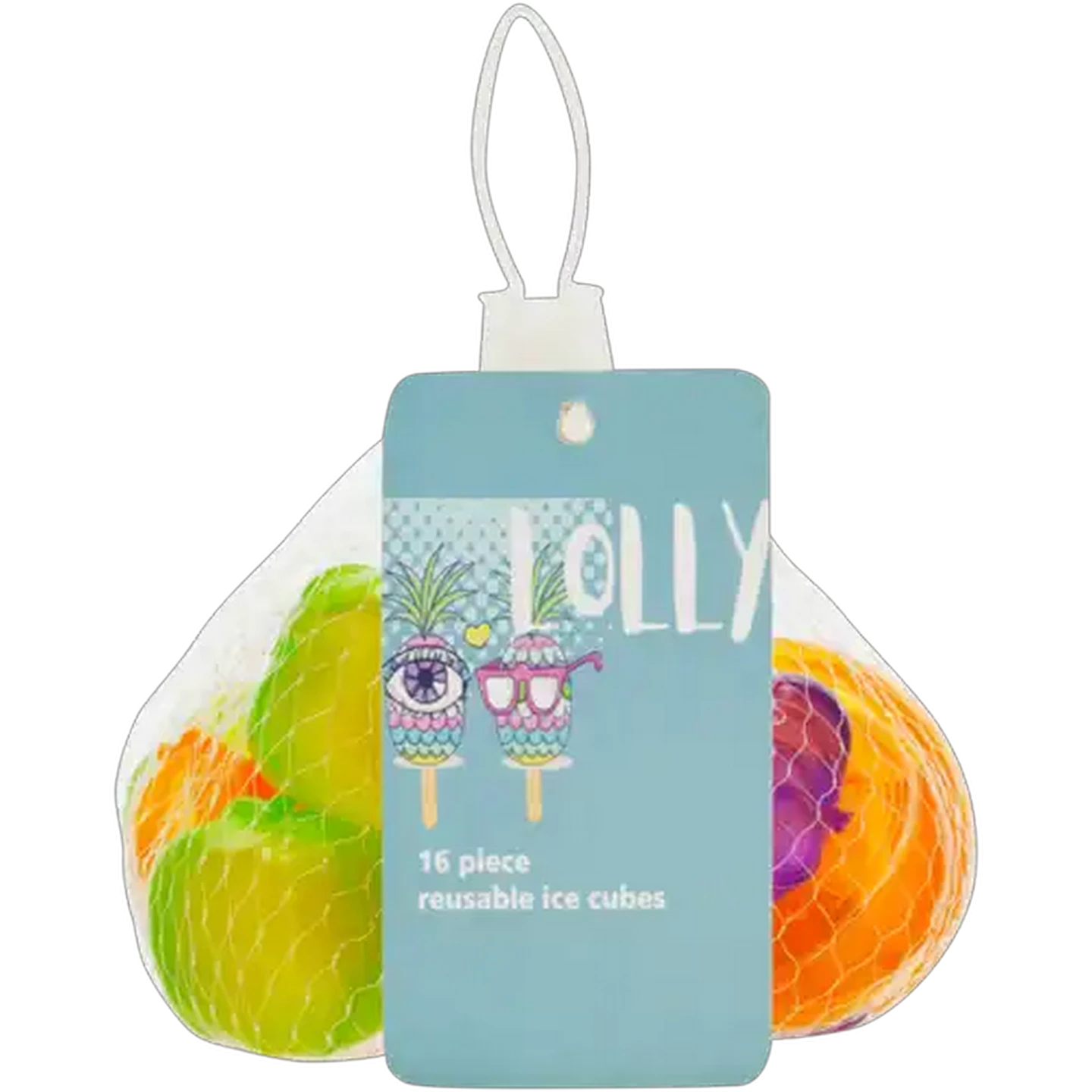 Image of Lolly Reusable Ice Cubes 16-Piece