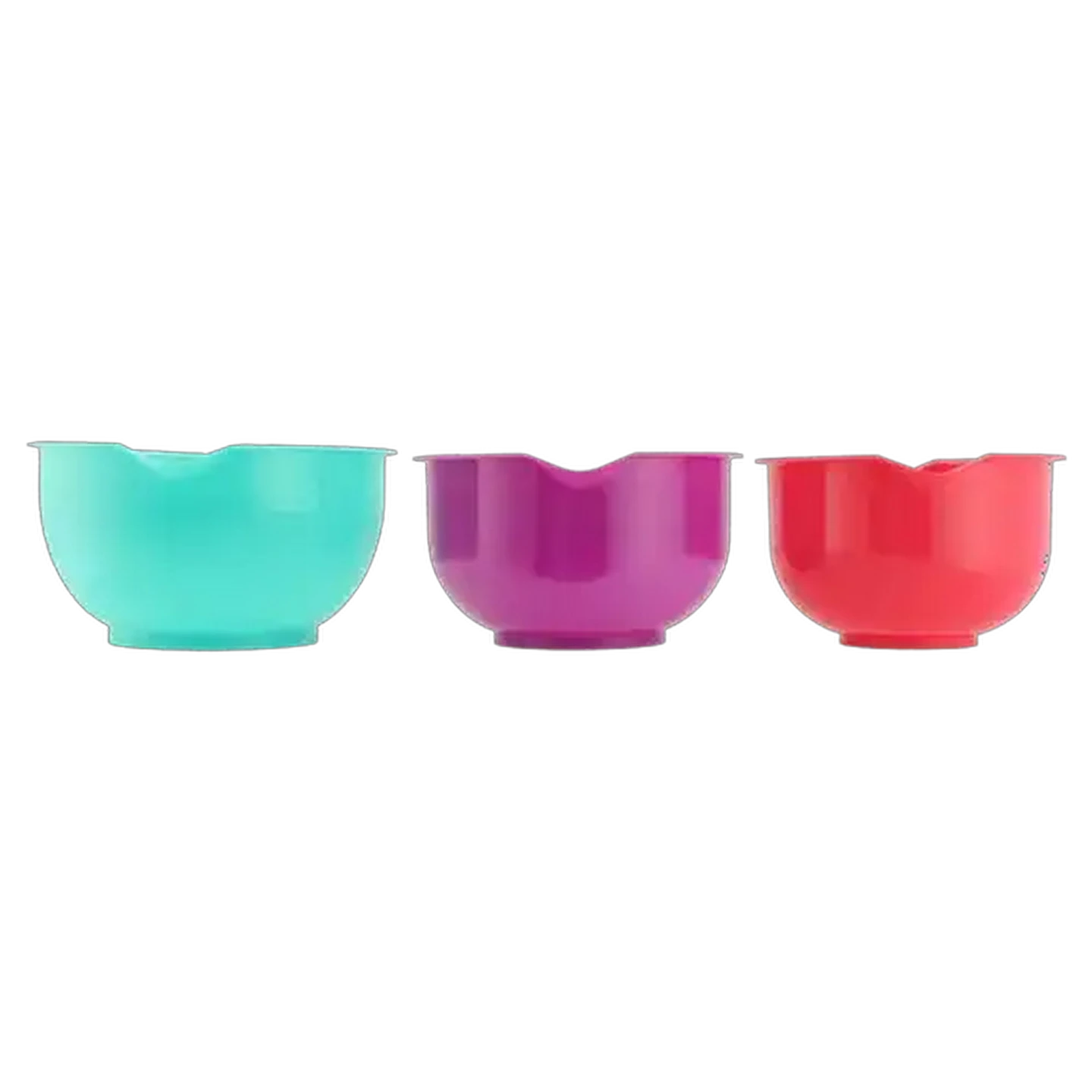 Image of Easy Mix Plastic Mixing Bowl 3 Piece Set (Colour May Vary)