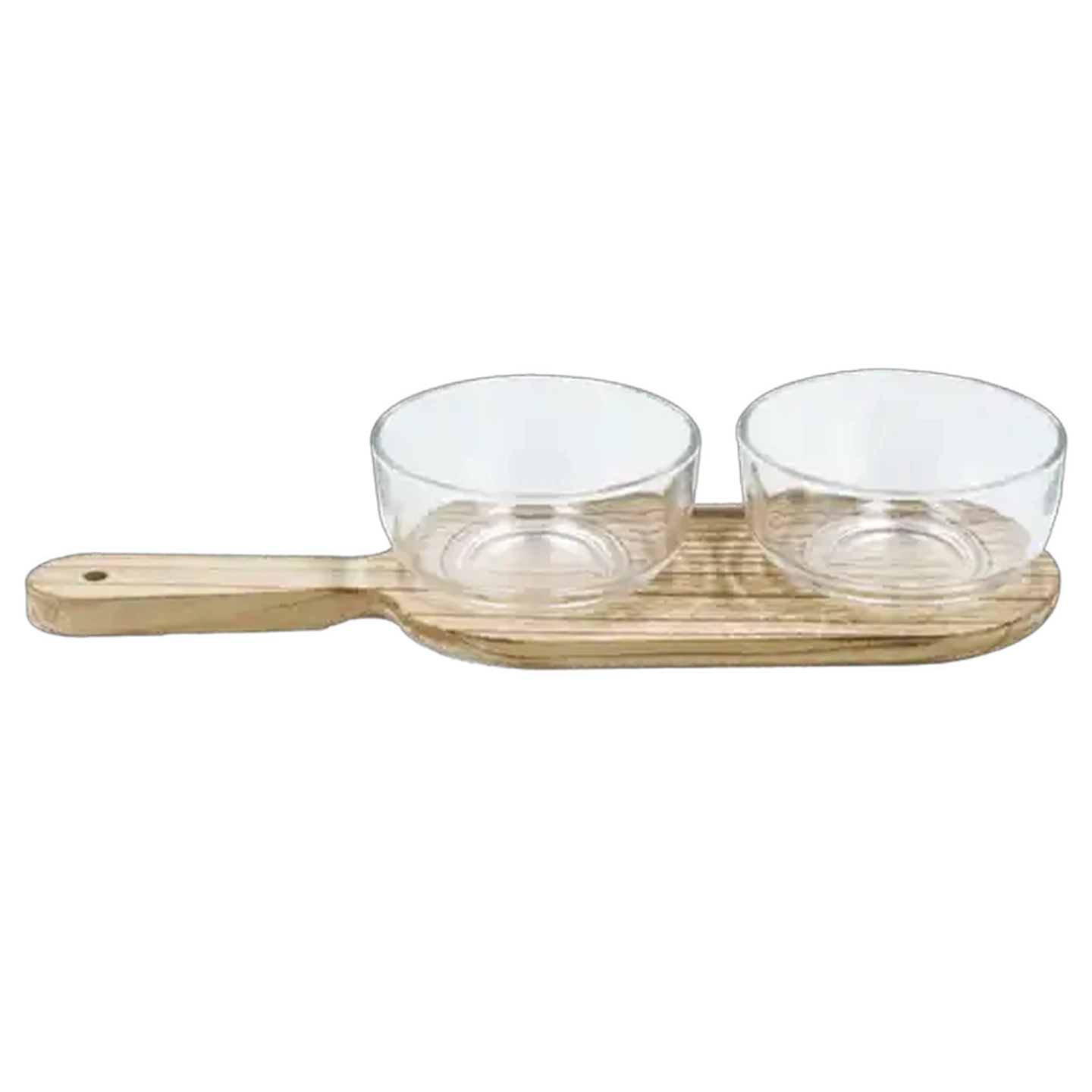Image of Serve & Snack Round Glass Snack Set 3 Piece
