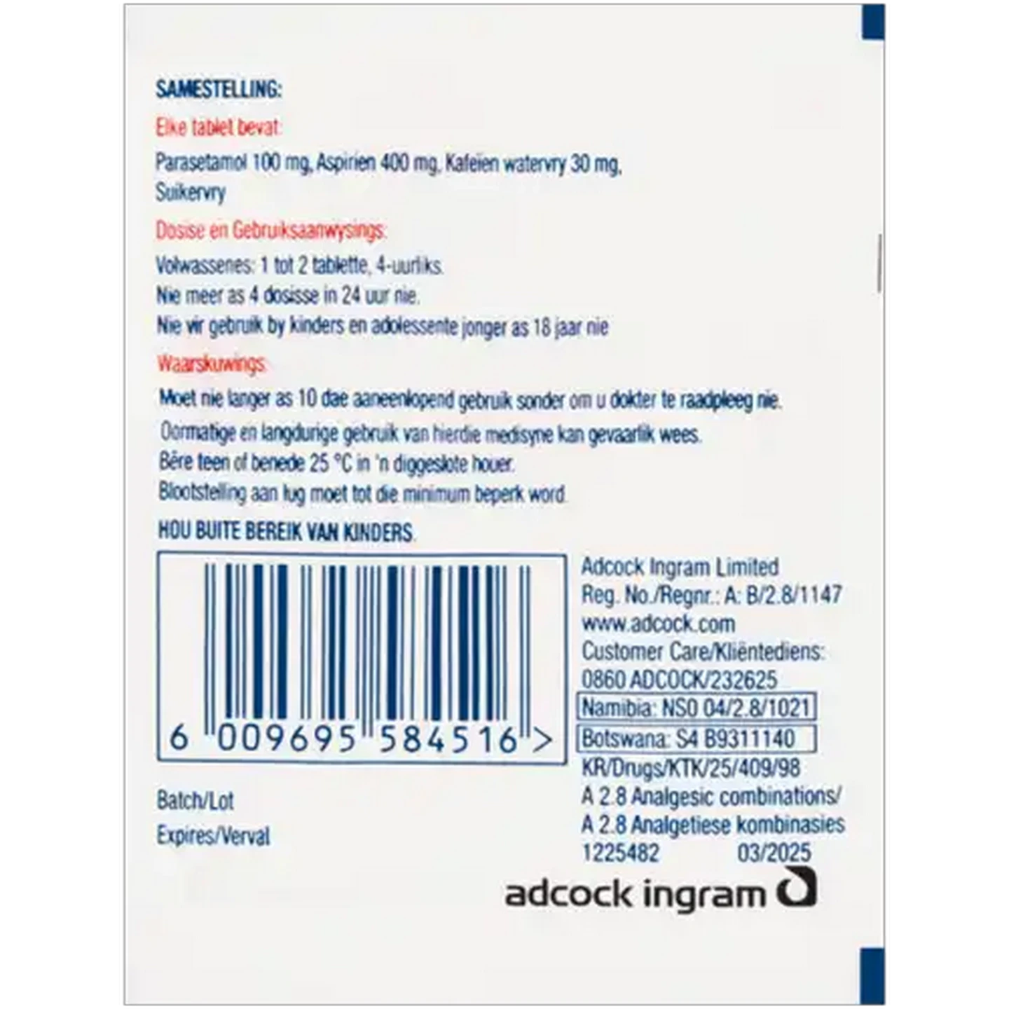 Image of Compral Pain Relief Tablets 2-Pack