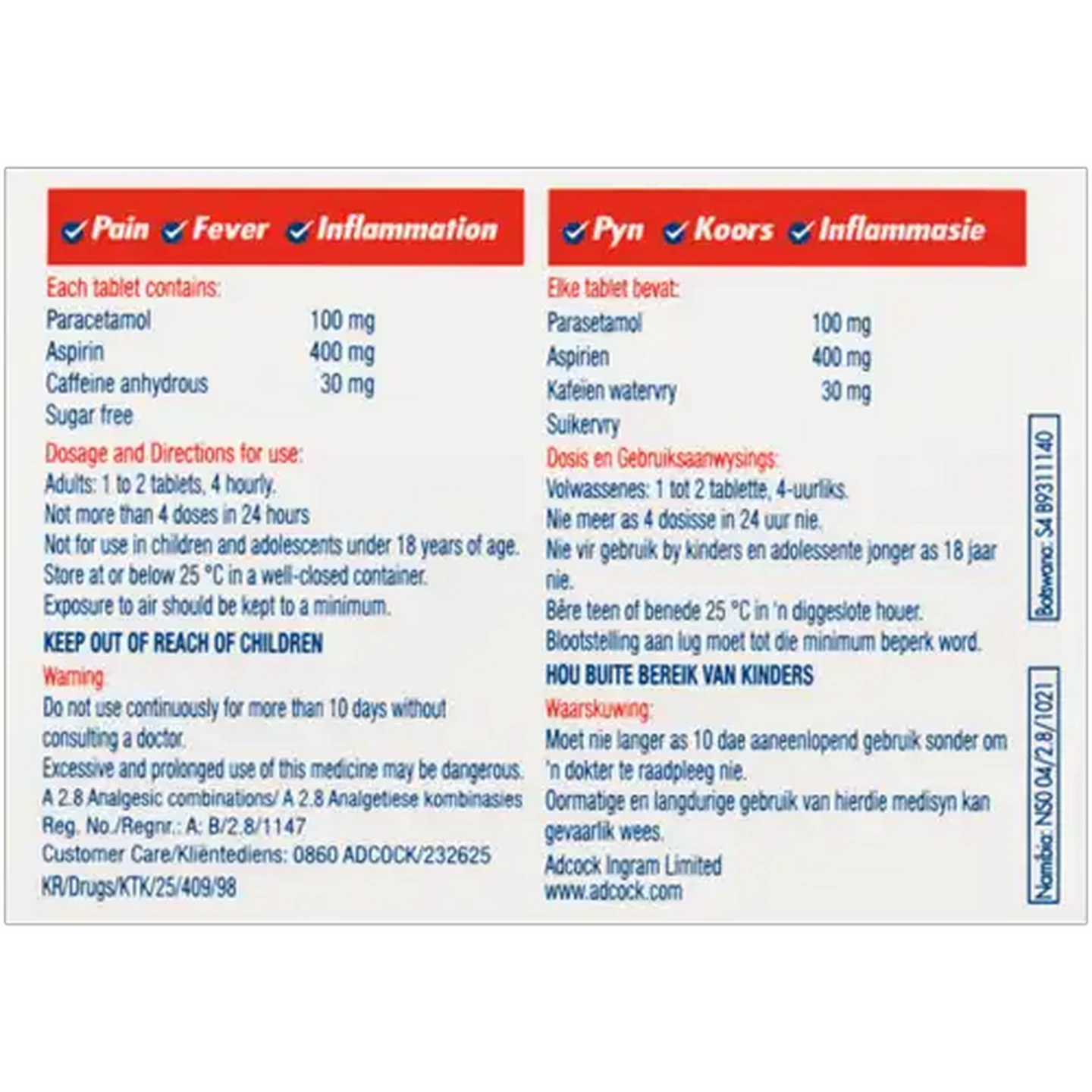 Image of Compral Pain Relief Tablets 24 Pack