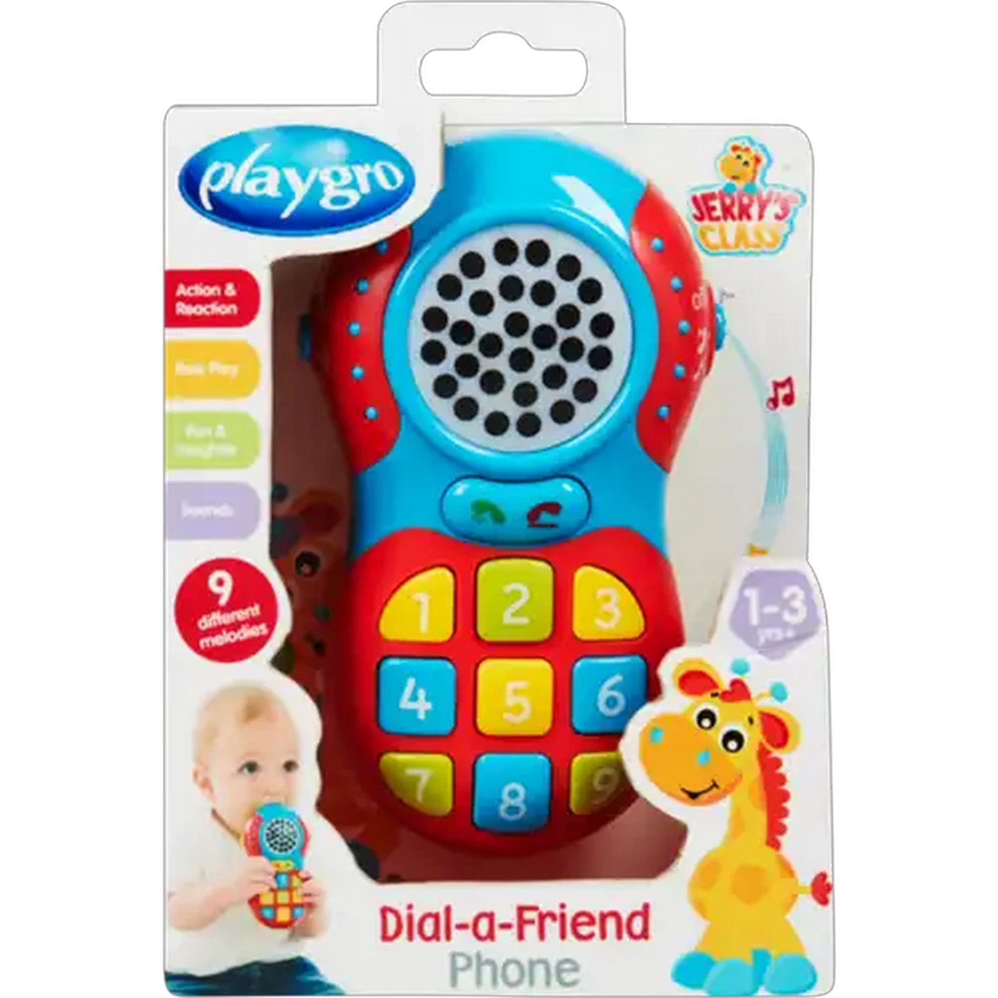 Image of Playgro Jerry's Class Dial-A-Friend Phone 12 Months +