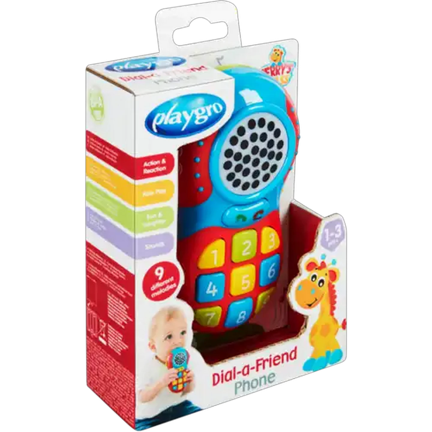Image of Playgro Jerry's Class Dial-A-Friend Phone 12 Months +