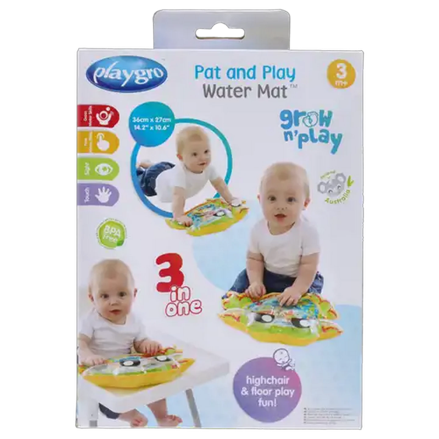 Image of Playgro Pat & Play Play Mat 0 Months +