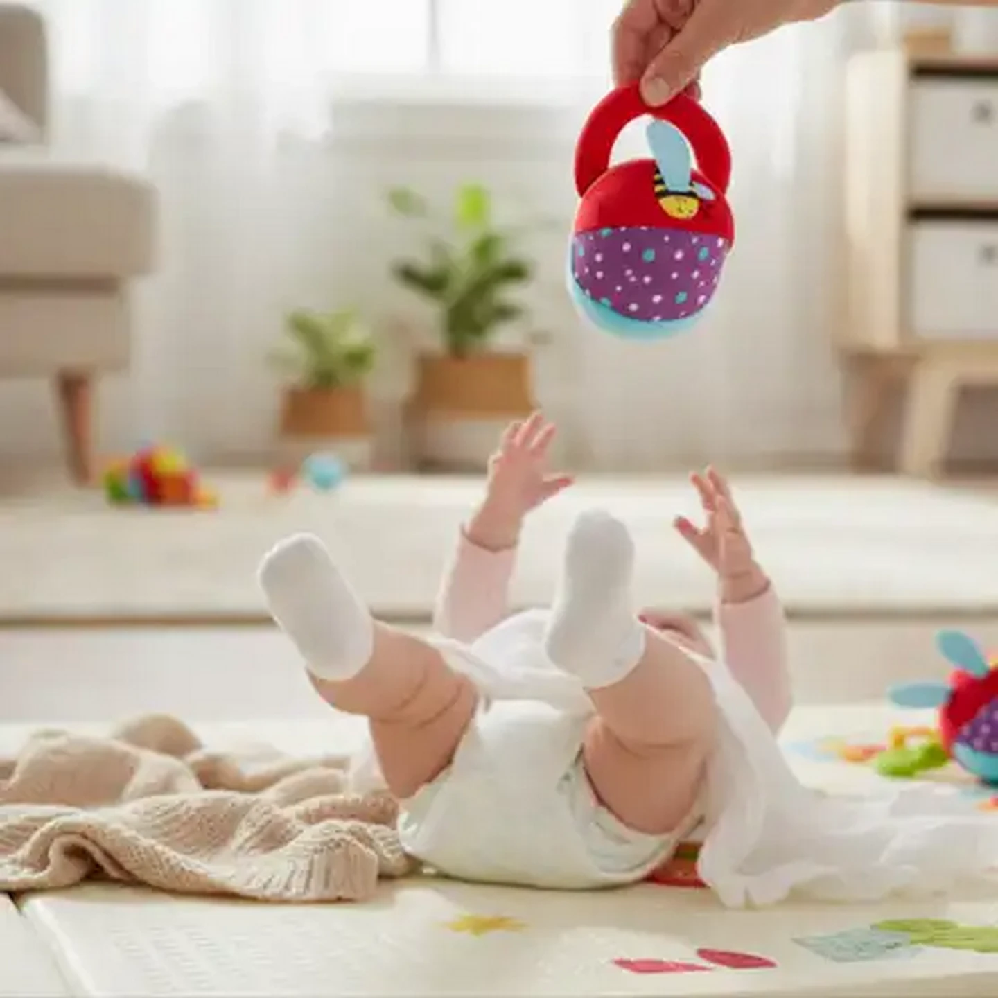 Image of Jolly Tots Plush Grip Ball 6 Months+