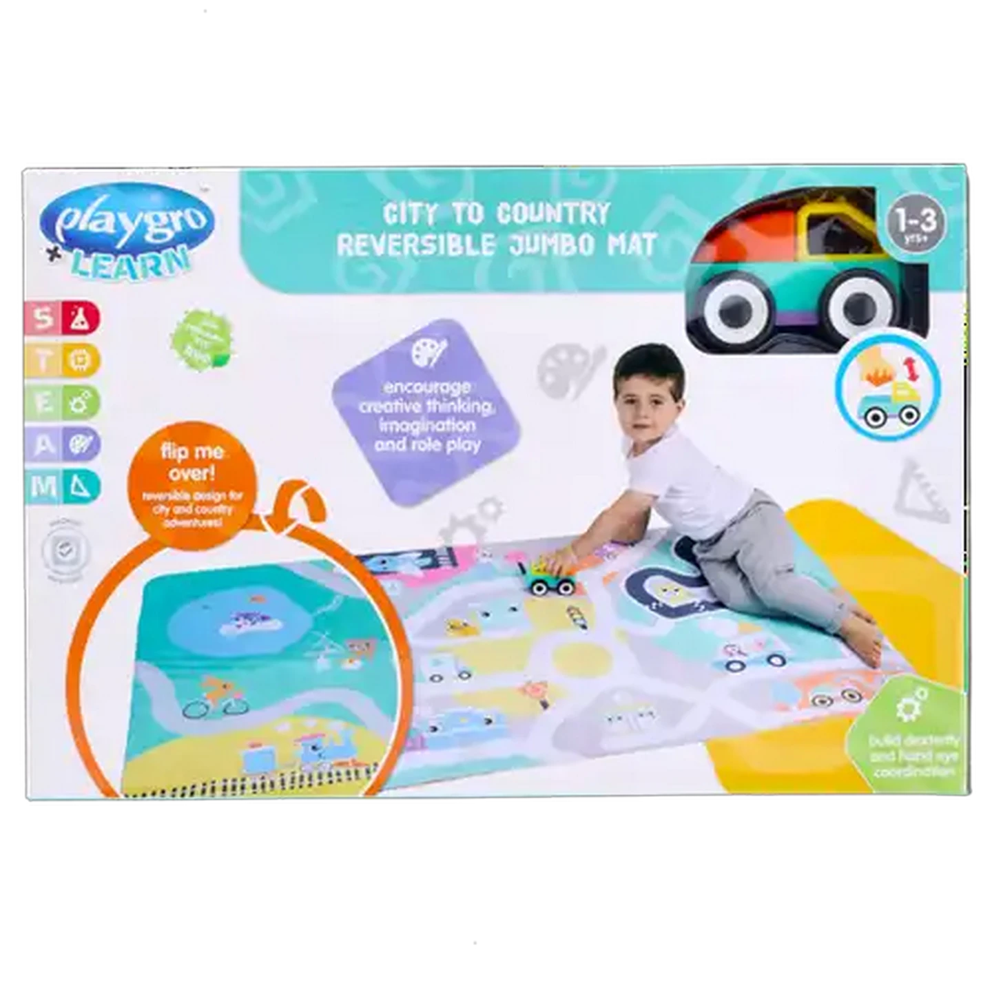 Image of Playgro City/Country Jumbo Mat 12 Months+