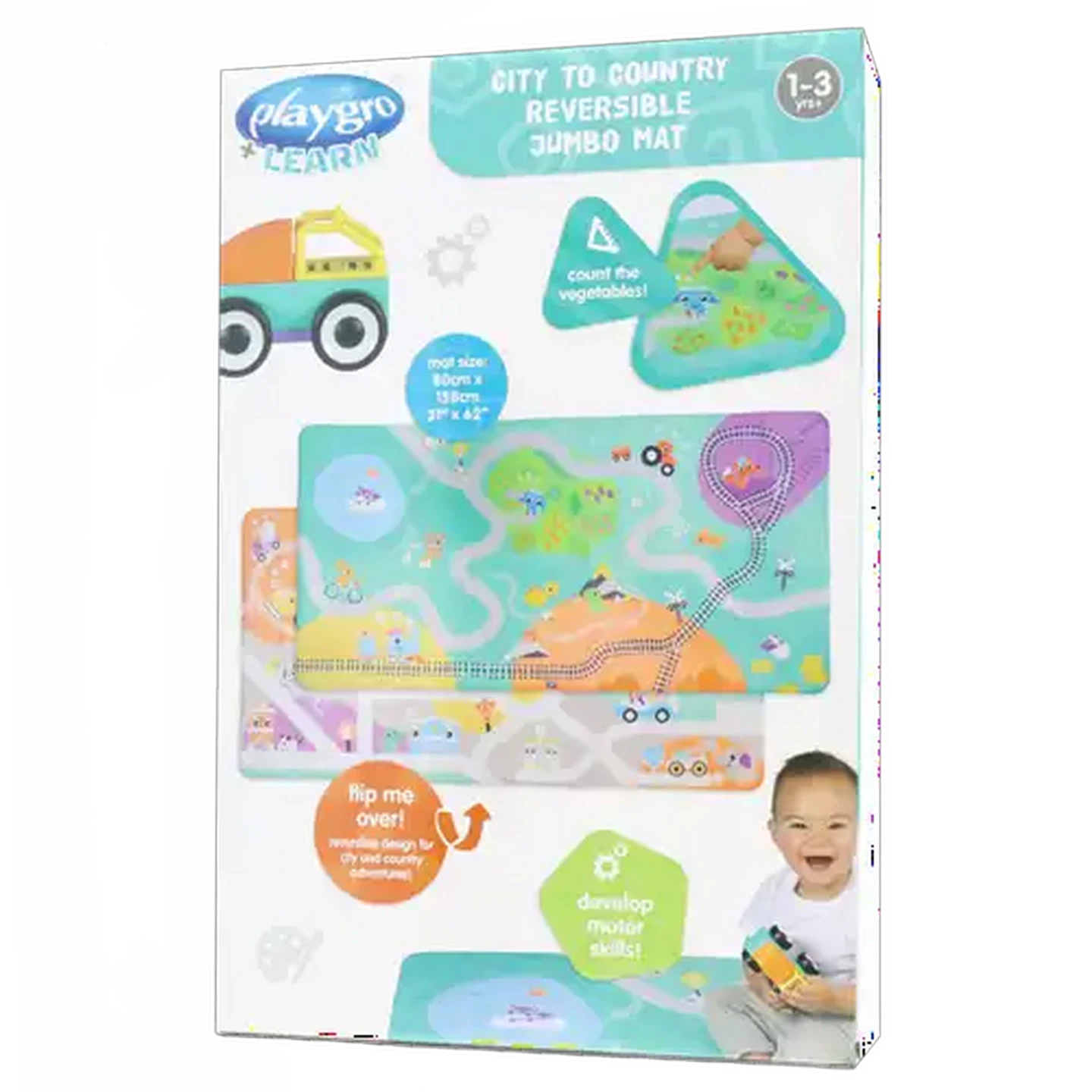 Image of Playgro City/Country Jumbo Mat 12 Months+