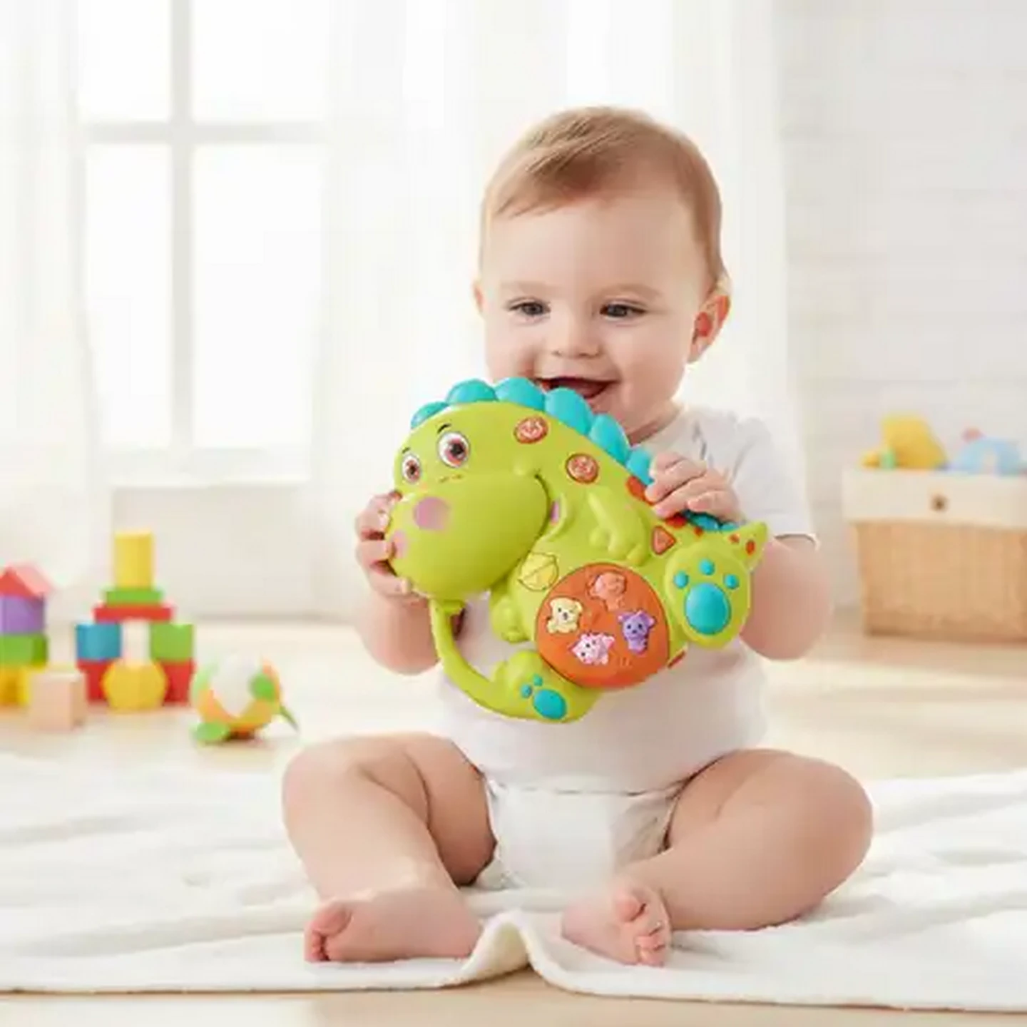 Image of Jolly Tots Electronic Dinosaur Musical Toy 12 Months+