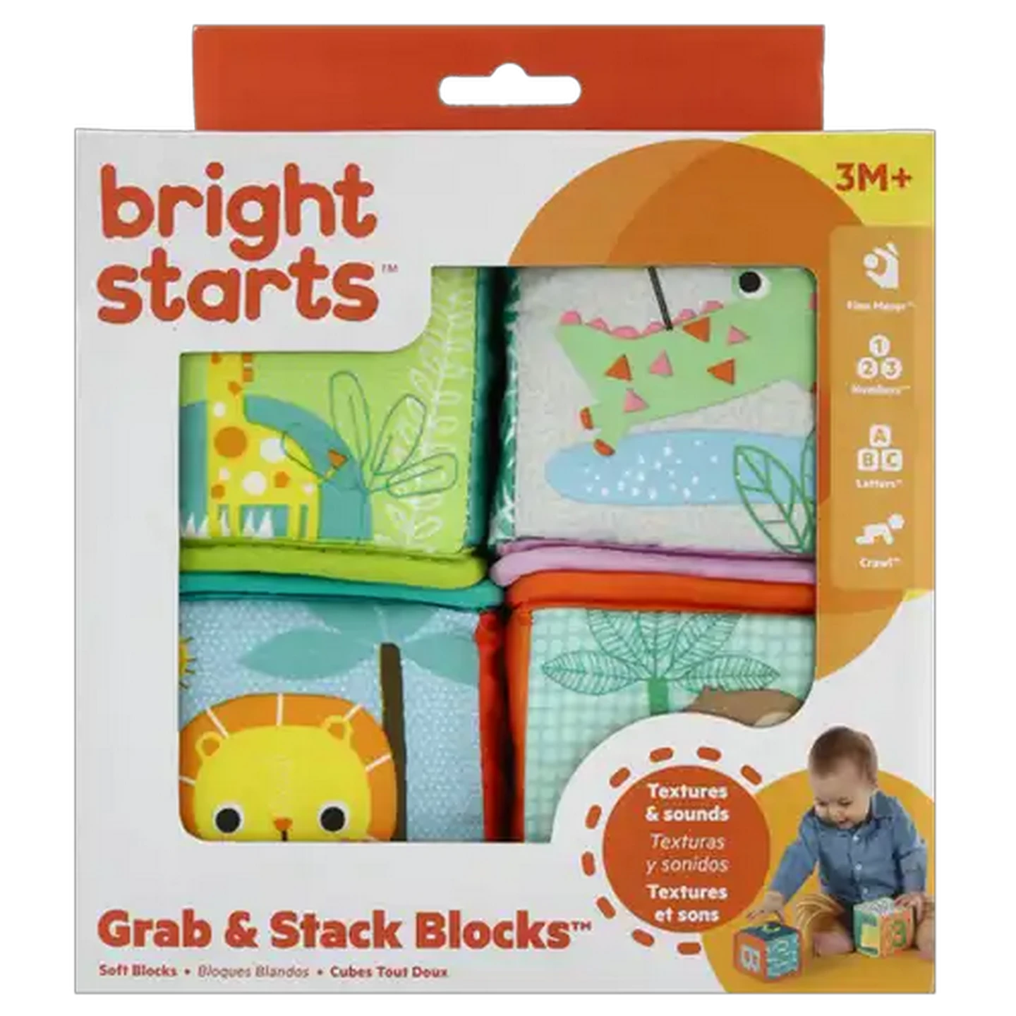 Image of Bright Starts Grab & Stack Blocks 3 Months+