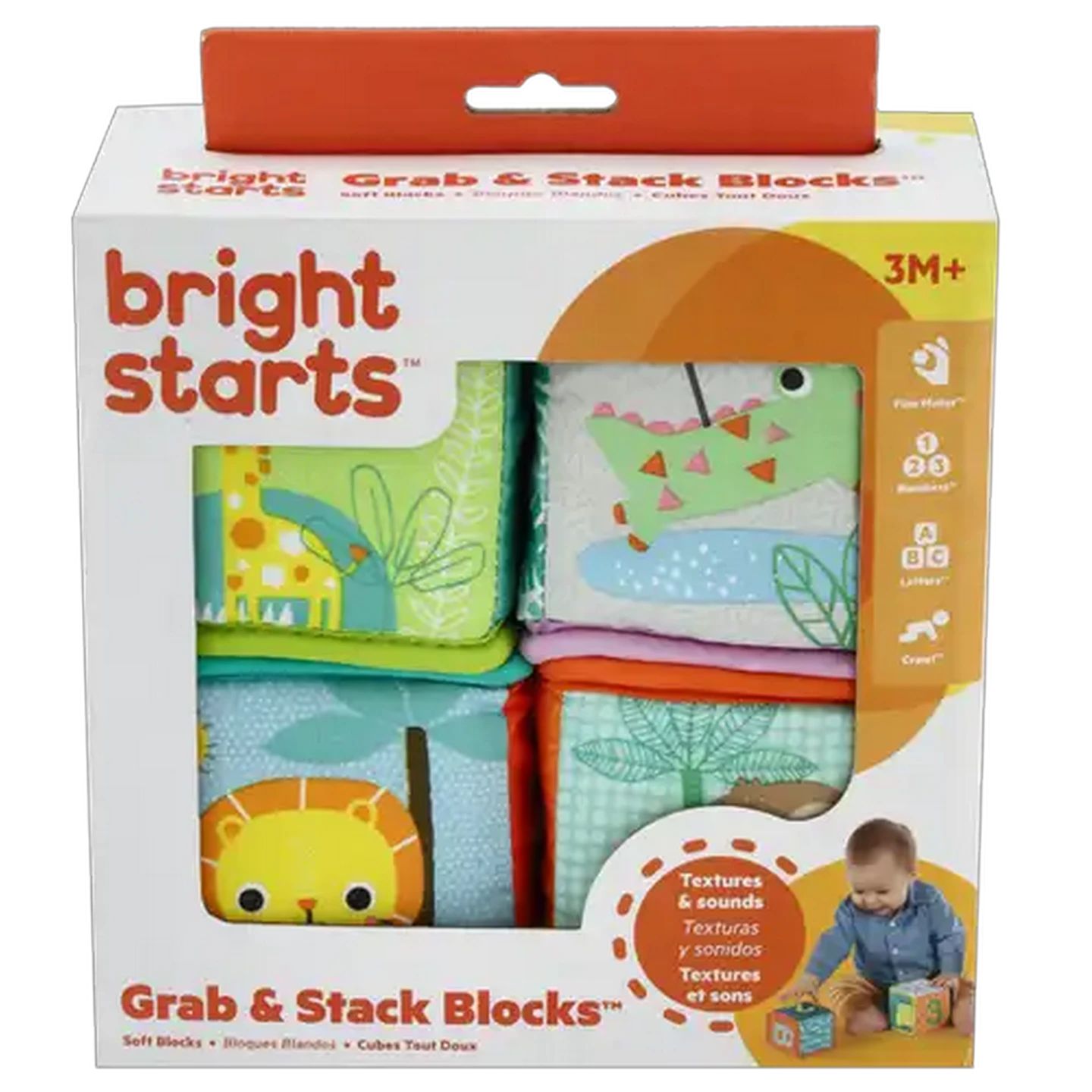 Image of Bright Starts Grab & Stack Blocks 3 Months+