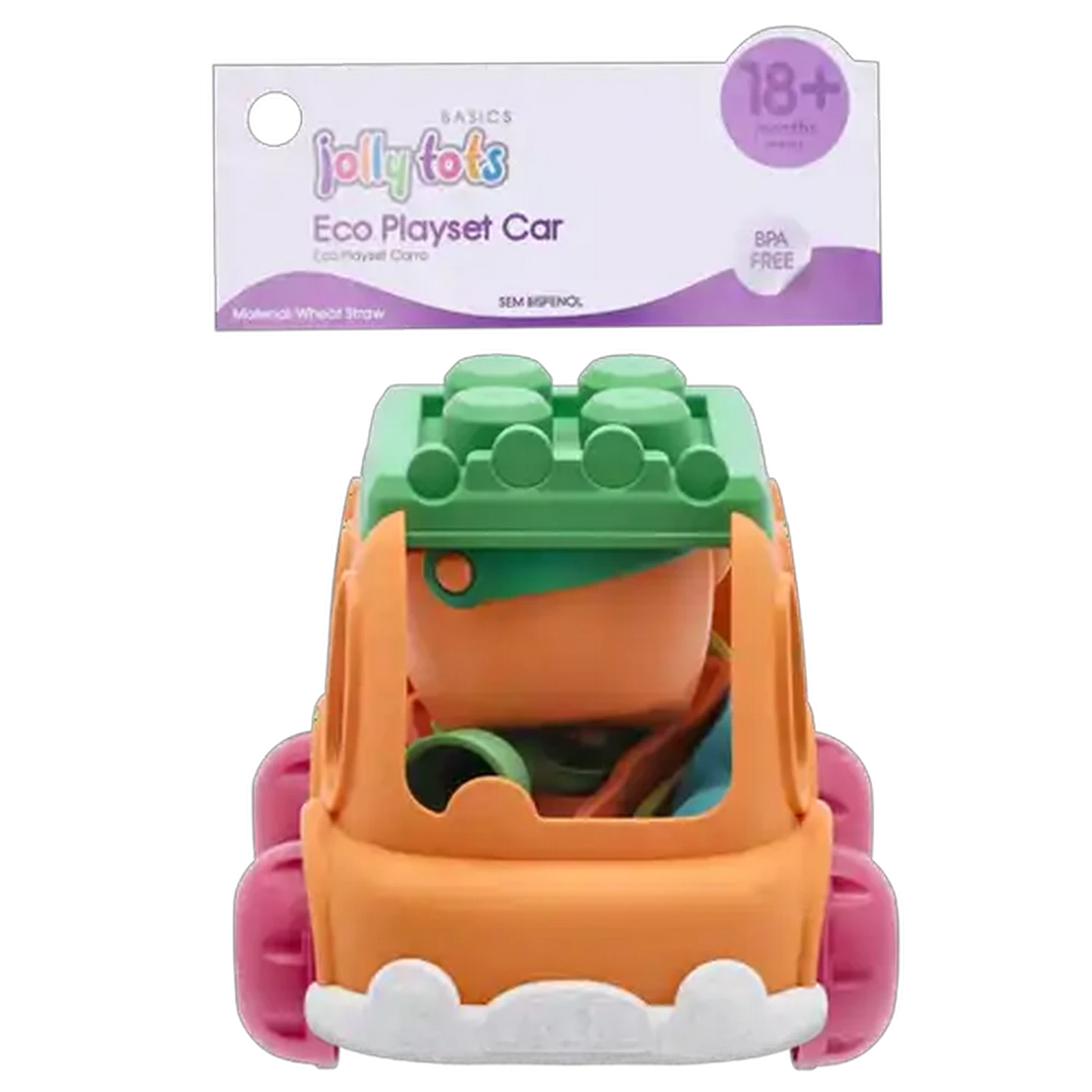 Image of Jolly Tots Eco Car Play Set 6 Piece