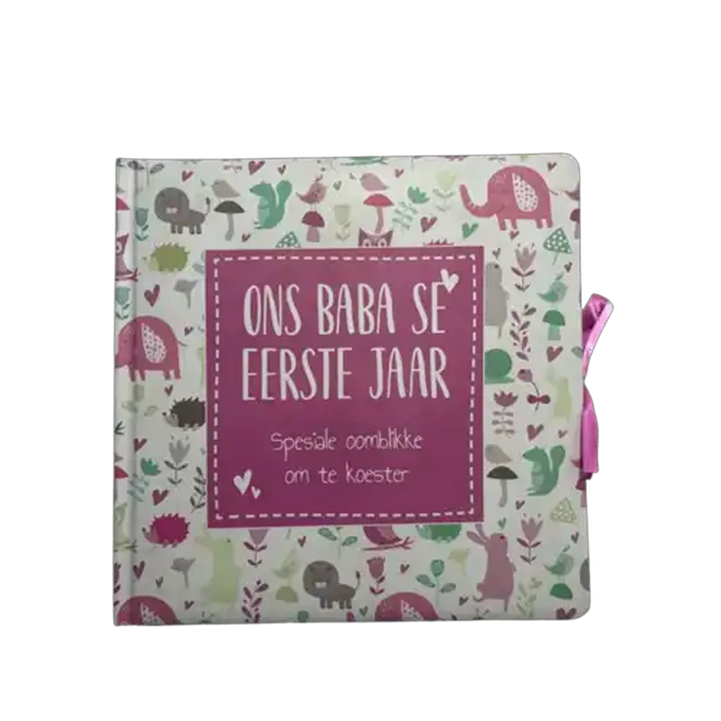 Image of Ons Baba Se Eerste Jaar Blou Gestoffeerde Baba Rekordboek