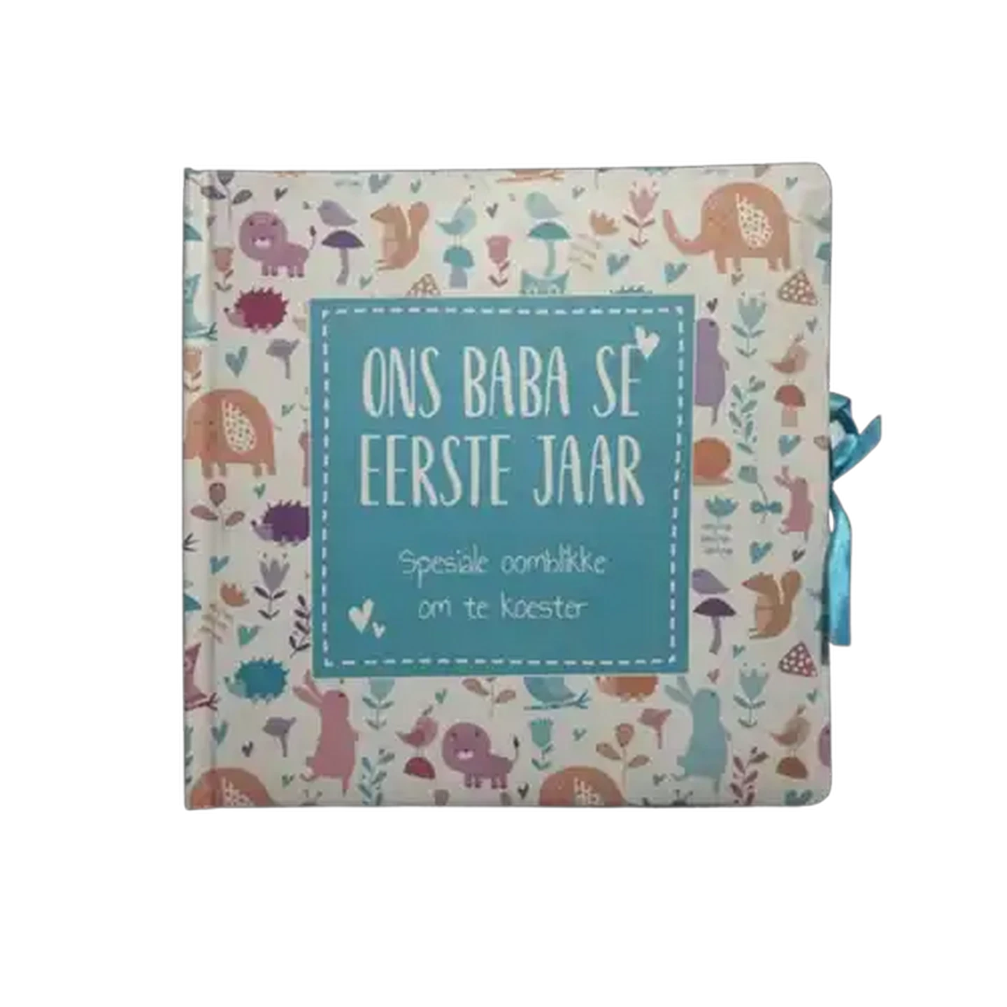 Image of Ons Baba Se Eerste Jaar Pienk Gestoffeerde Baba Rekordboek