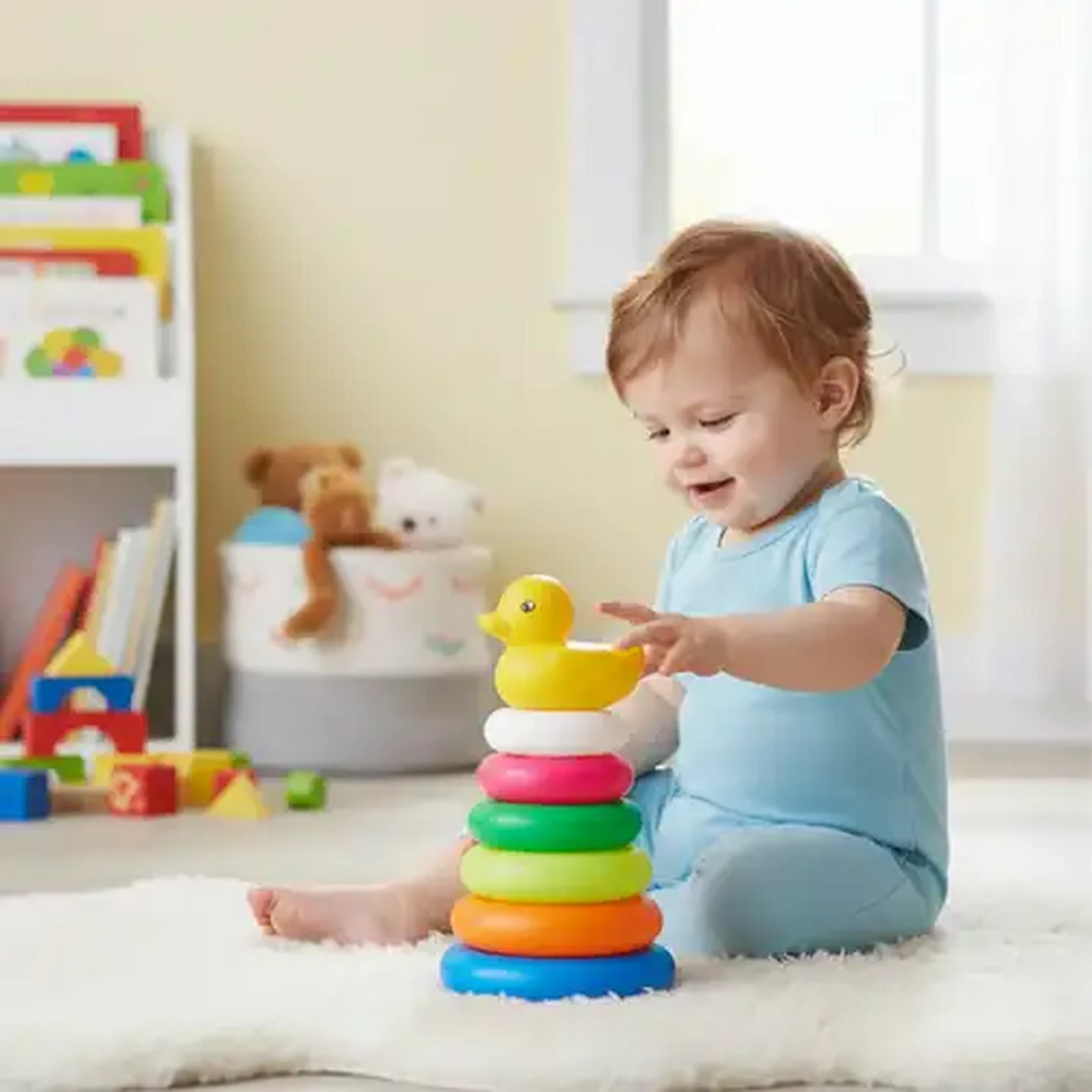 Image of Jolly Tots Basics Stacking Rings 12 Months + 7 Piece