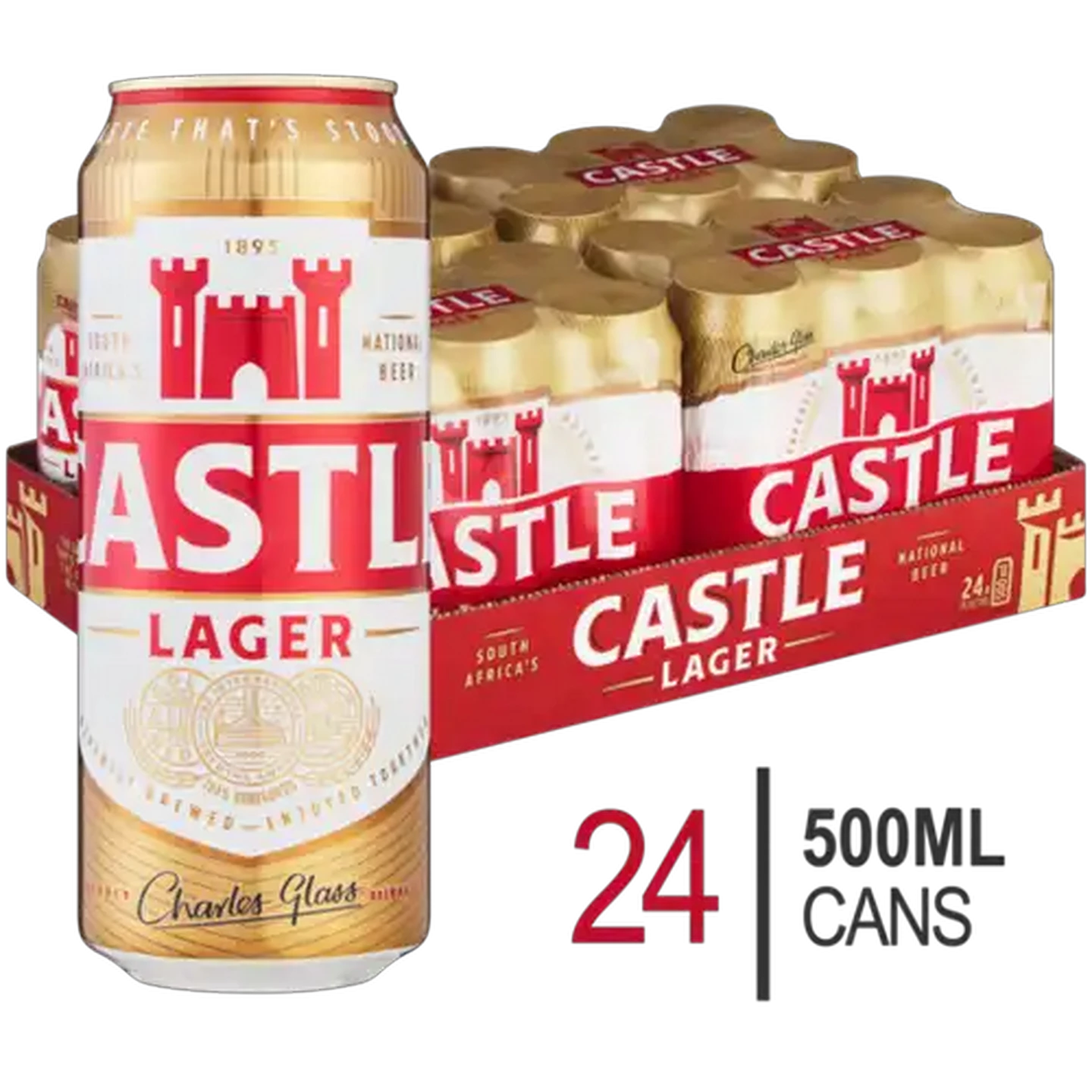 Image of Castle Lager Beer Cans 24 x 500ml