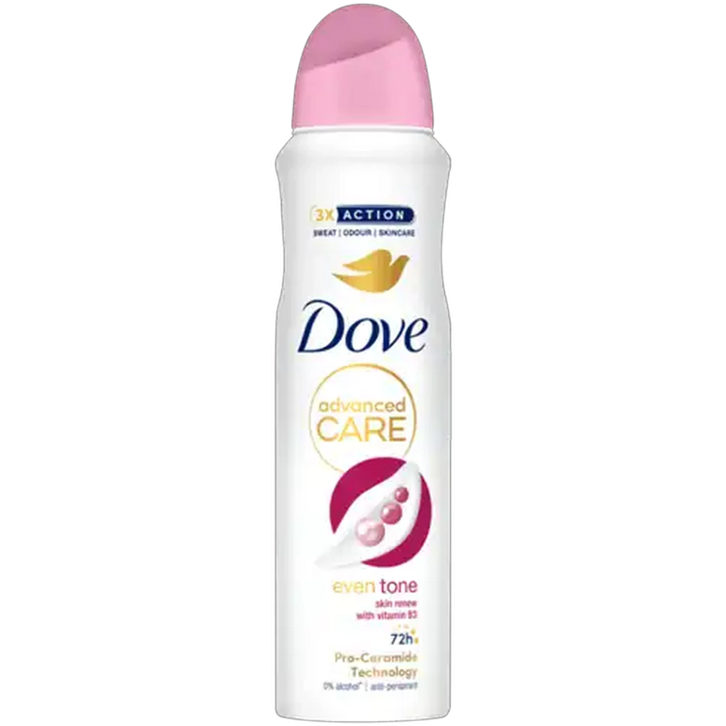 Image of Dove Advanced Care Alcohol Free Even Tone 0% Alcohol Anti-Perspirant Body Spray 150ml