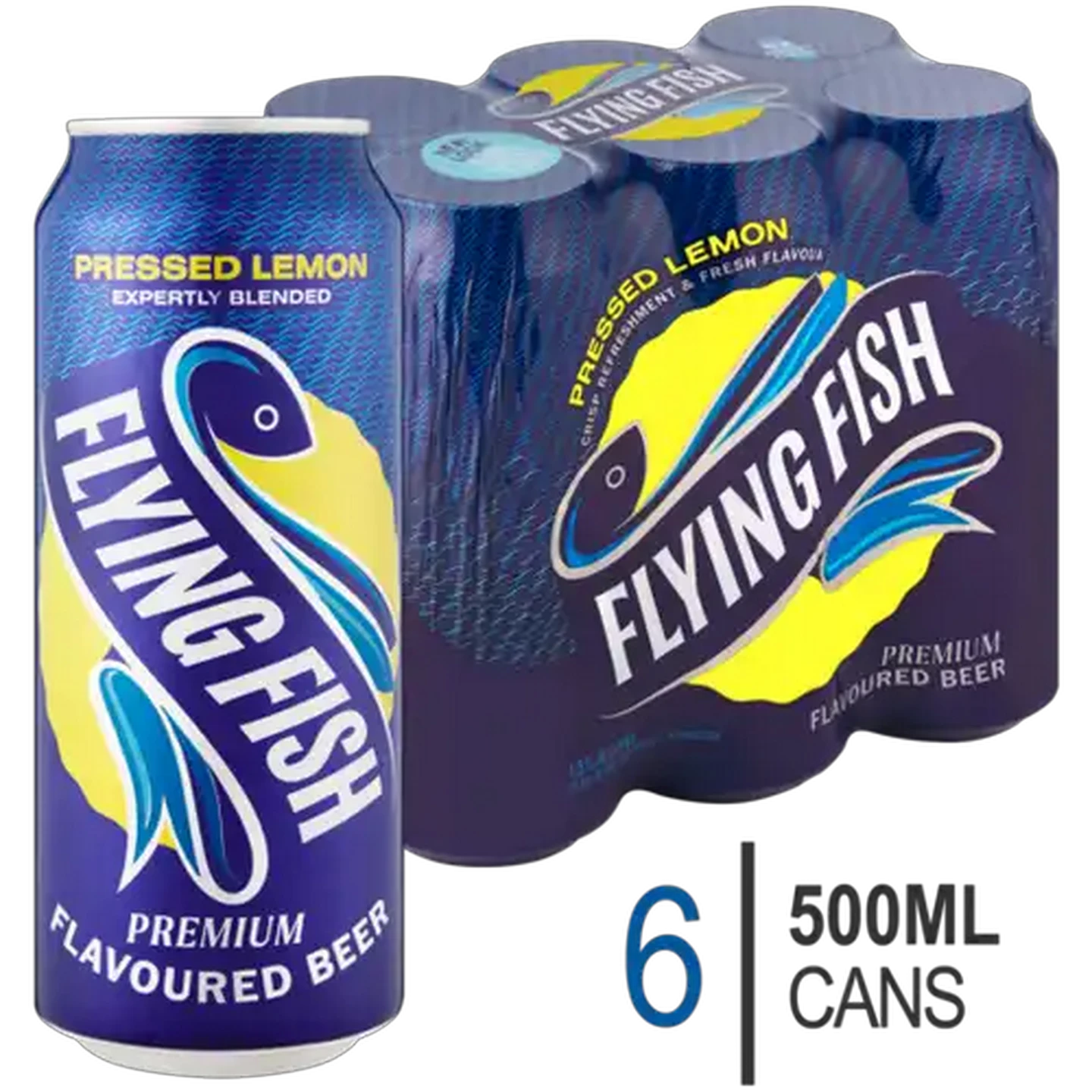 Image of Flying Fish Pressed Lemon Flavoured Premium Beer Cans 6 x 500ml