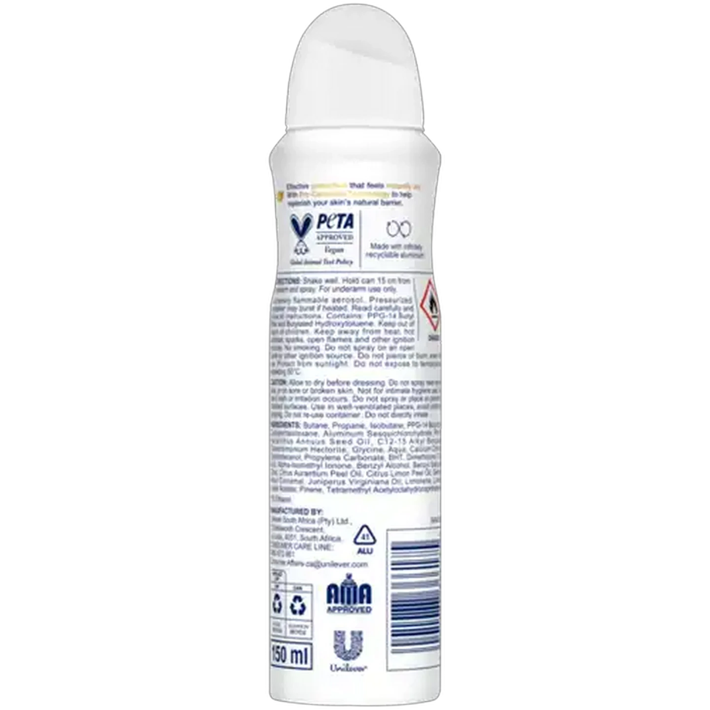 Image of Dove Advanced Care Mineral Touch Anti-Perspirant Deodorant Body Spray 150ml