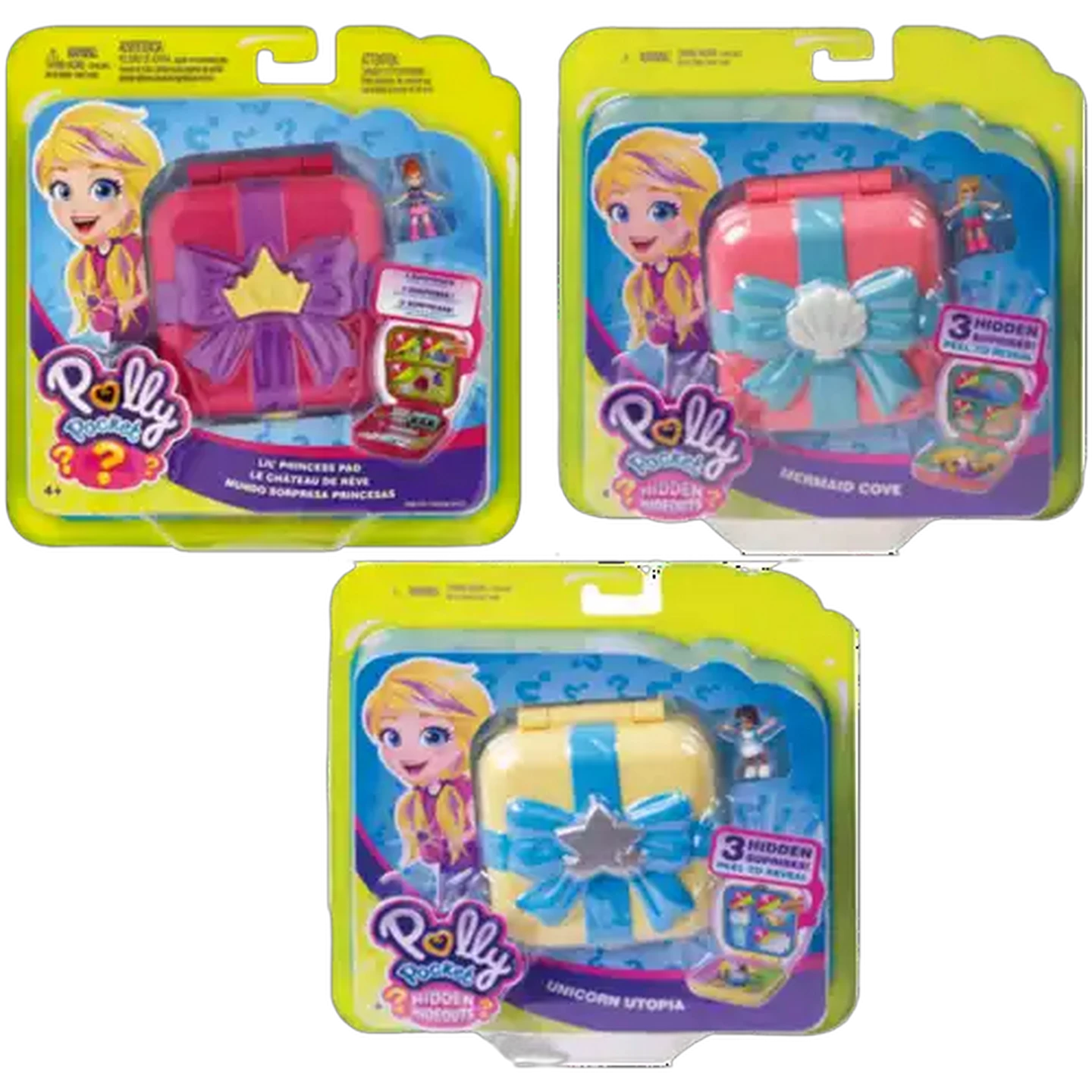 Image of Mattel Polly Pocket Hidden Hideouts Playset (Type May Vary)