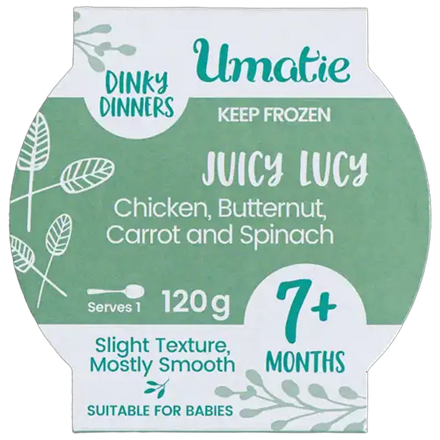 Image of Umatie Dinky Dinners Juicy Lucy Frozen Baby Food 7+ Months 120g