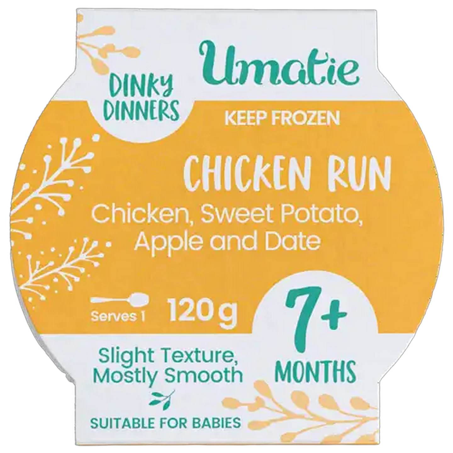 Image of Umatie Frozen Dinky Dinners Chicken Run Baby Food 7+ Months 120g