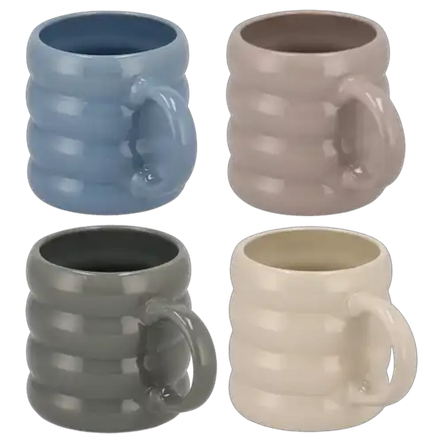 Image of Pillow Stoneware Coffee Mug 420ml (Colour May Vary)