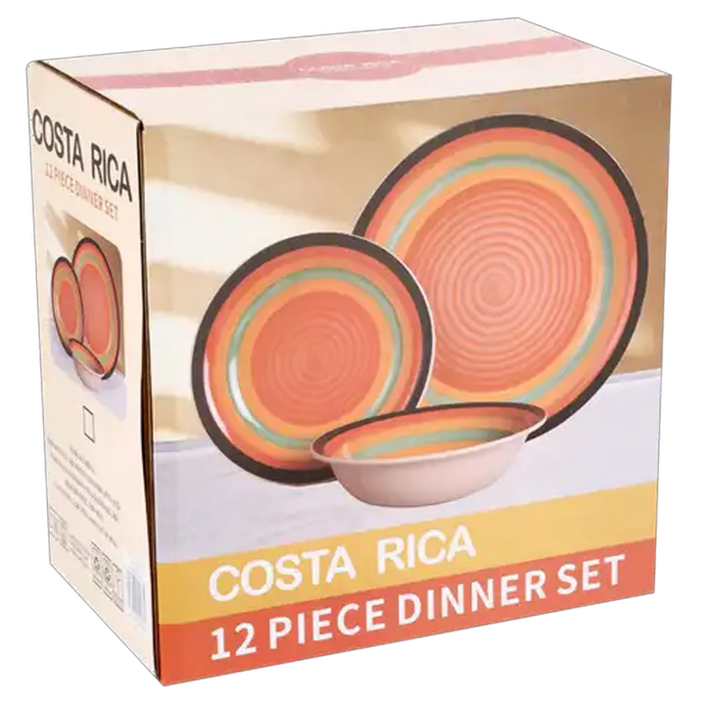 Image of Costa Rica Stoneware Dinner Set 12-Piece