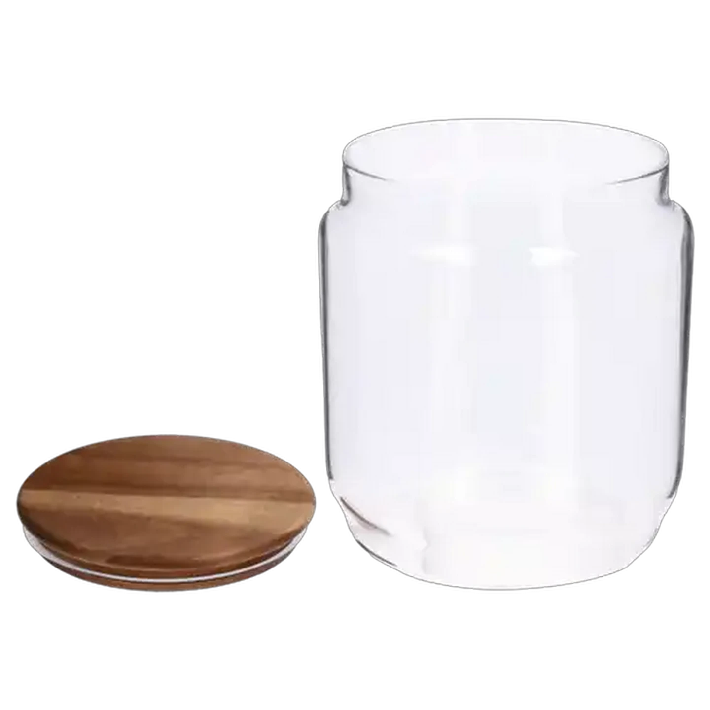 Image of Large Glass Jar with Acacia Acacia Wood Lid 3L