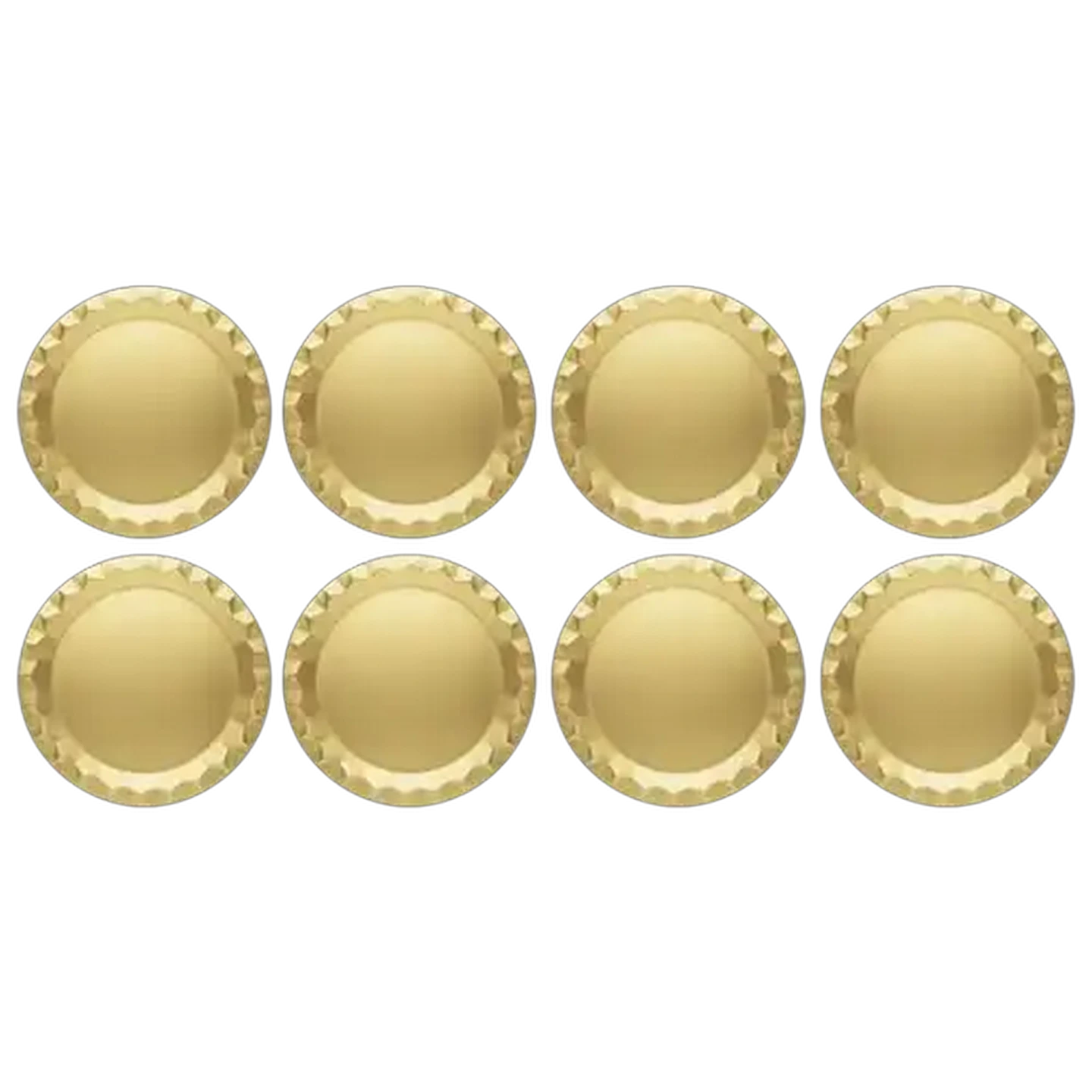 Image of Occasions Gold Solid Paper Party Plates 8-Pack