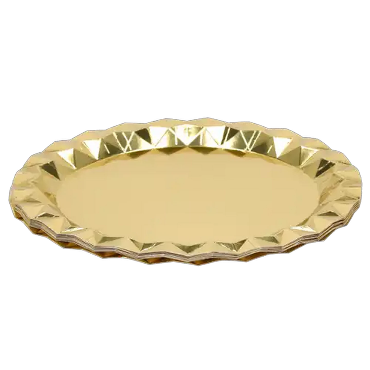 Image of Occasions Gold Solid Paper Party Plates 8-Pack