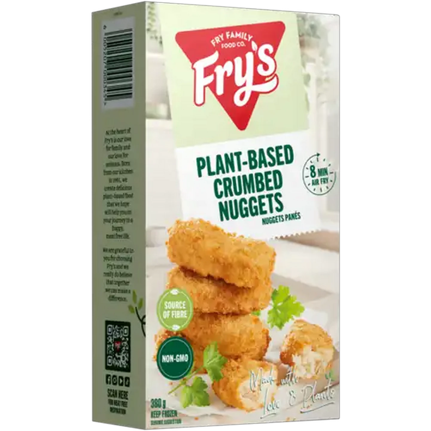 Image of Fry's Frozen Plant-Based Crumbed Nuggets 380g