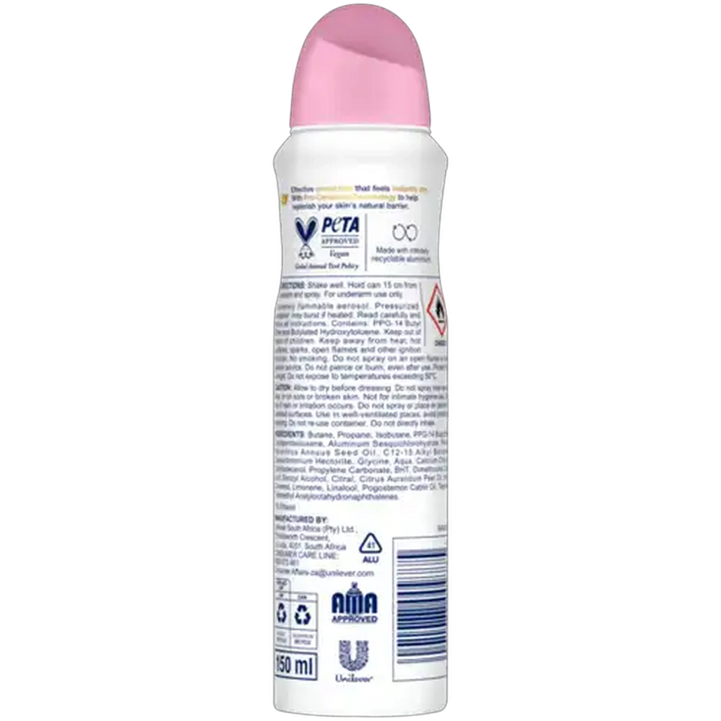 Image of Dove Advanced Care Alcohol Free Beauty Finish 0% Alcohol Anti-Perspirant Body Spray 150ml