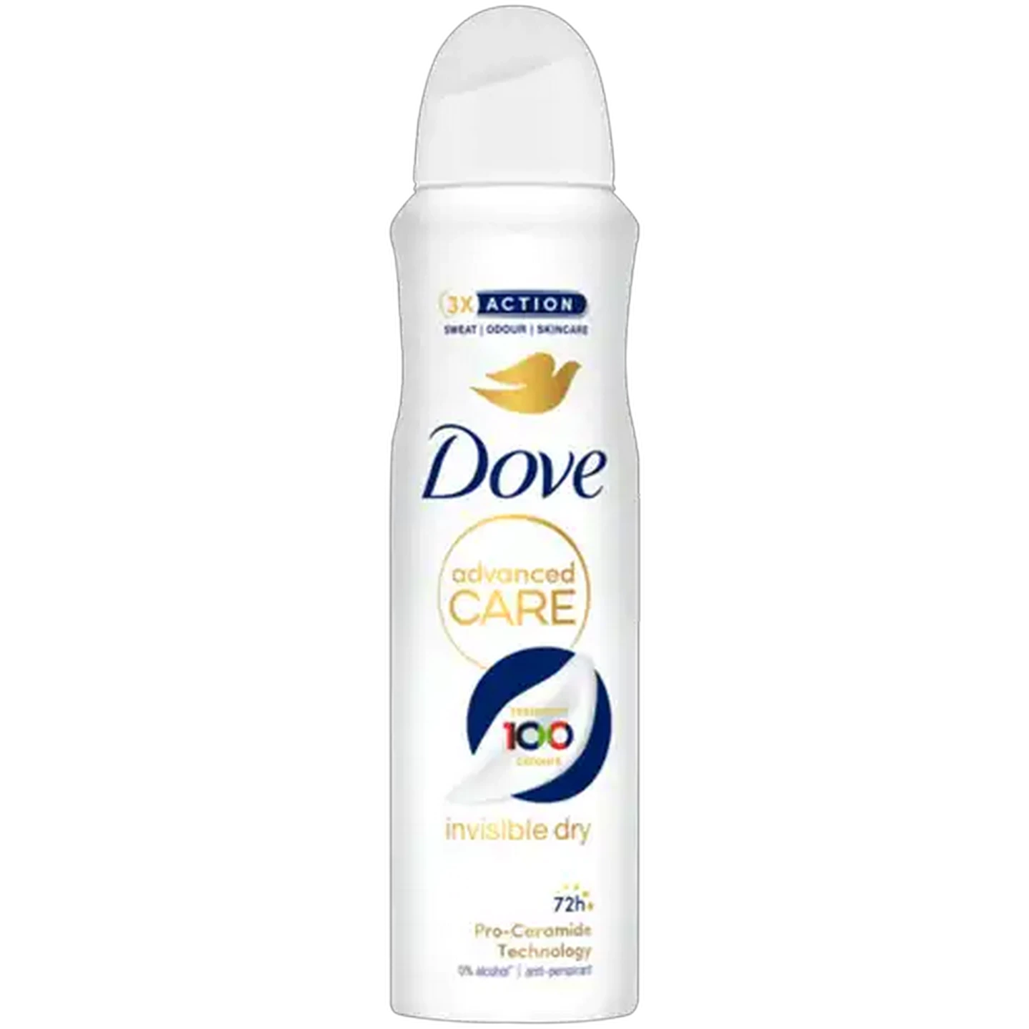 Image of Dove Advanced Care Alcohol Free Invisible Dry 0% Alcohol Anti-Perspirant Body Spray 150ml