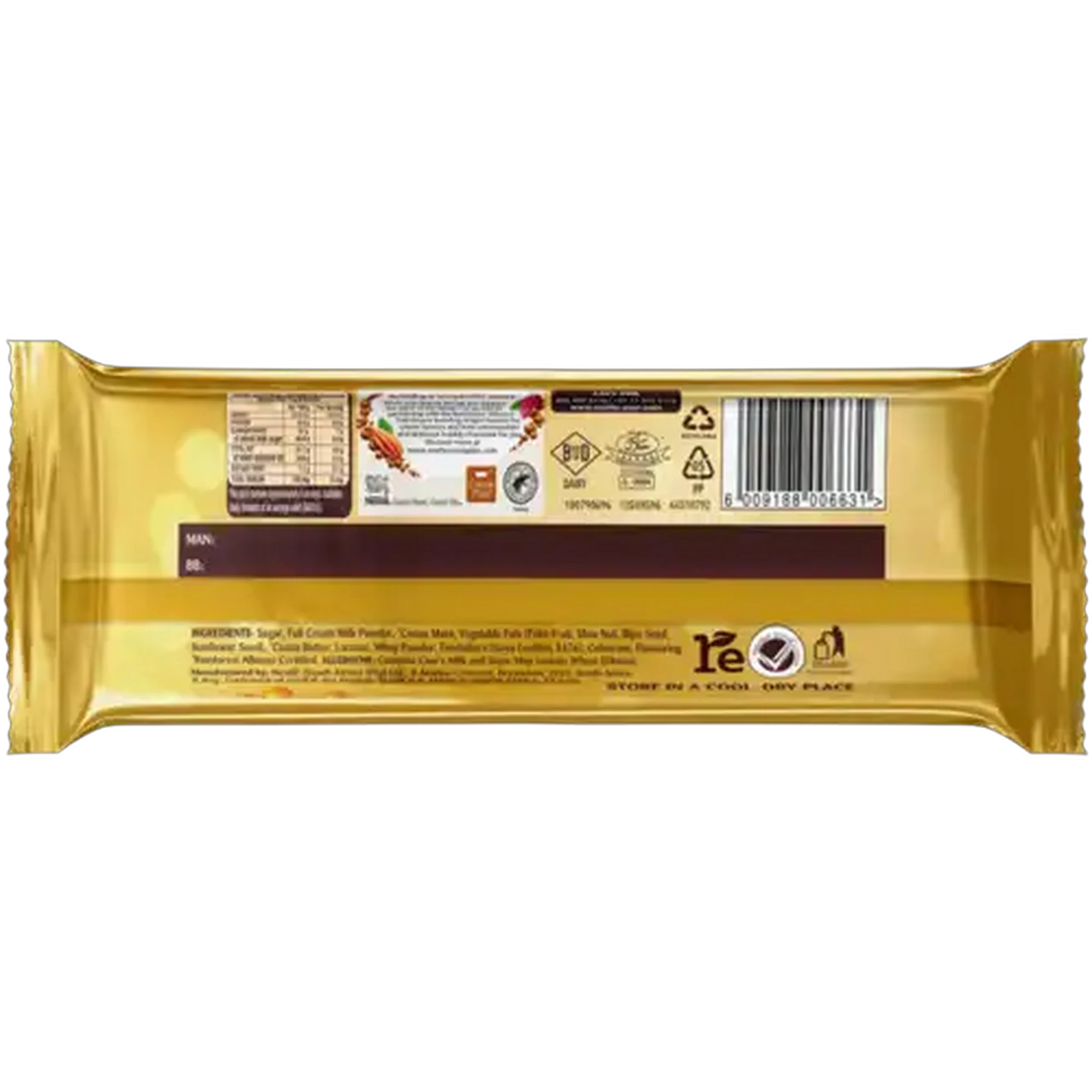 Image of Nestlé Aero Caramel Flavoured Gold Milk Chocolate Slab 80g