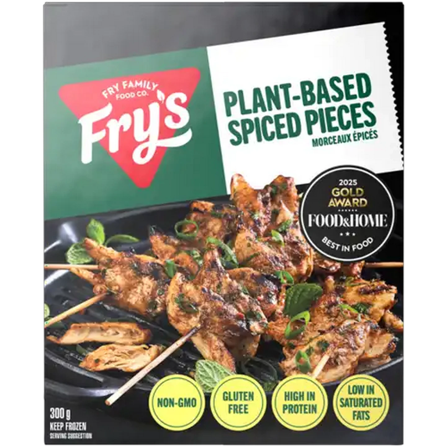 Image of Fry's Gluten Free Frozen Plant-Based Spiced No-Chick'n Pieces 300g