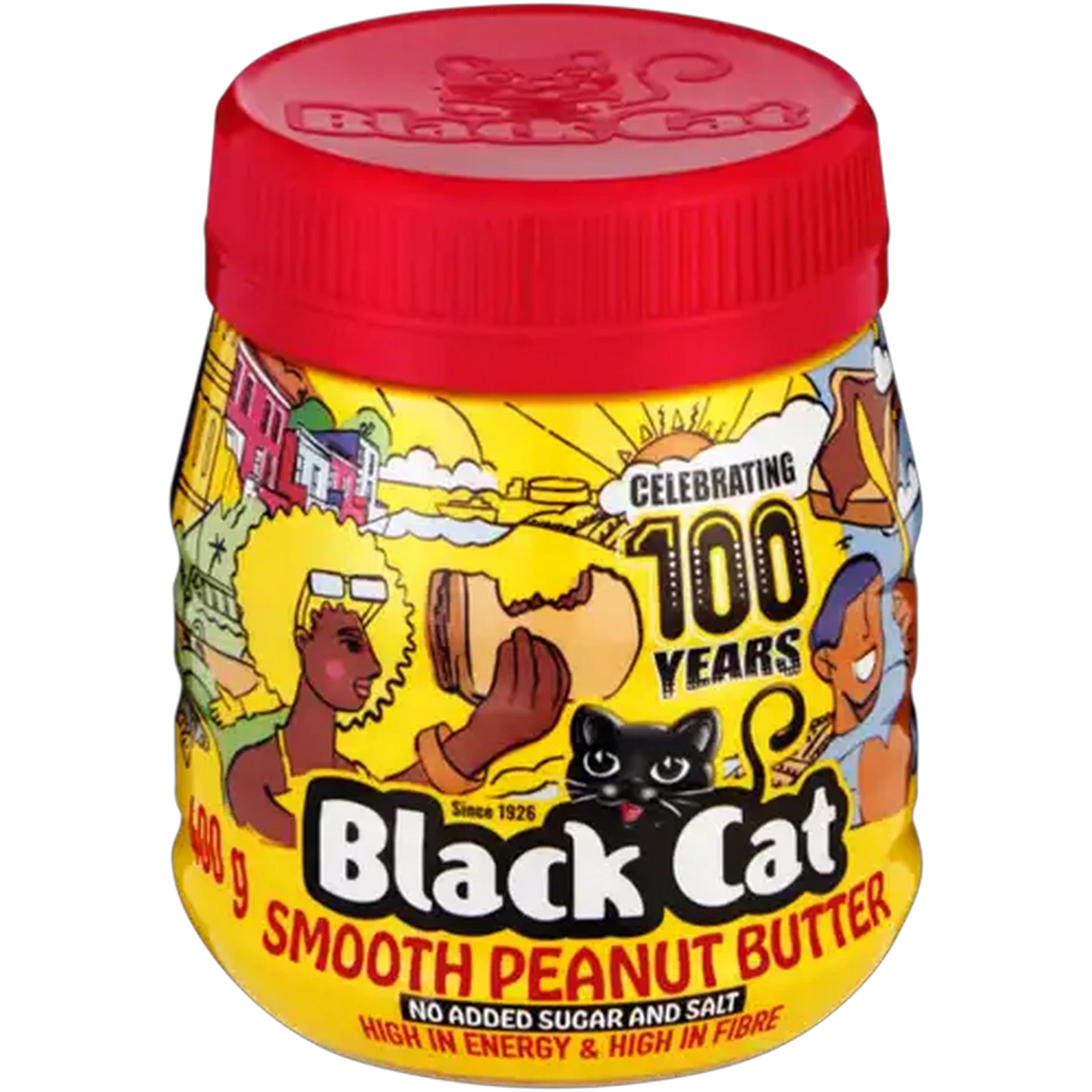 Image of Black Cat No Added Sugar And Salt Smooth Peanut Butter 400g