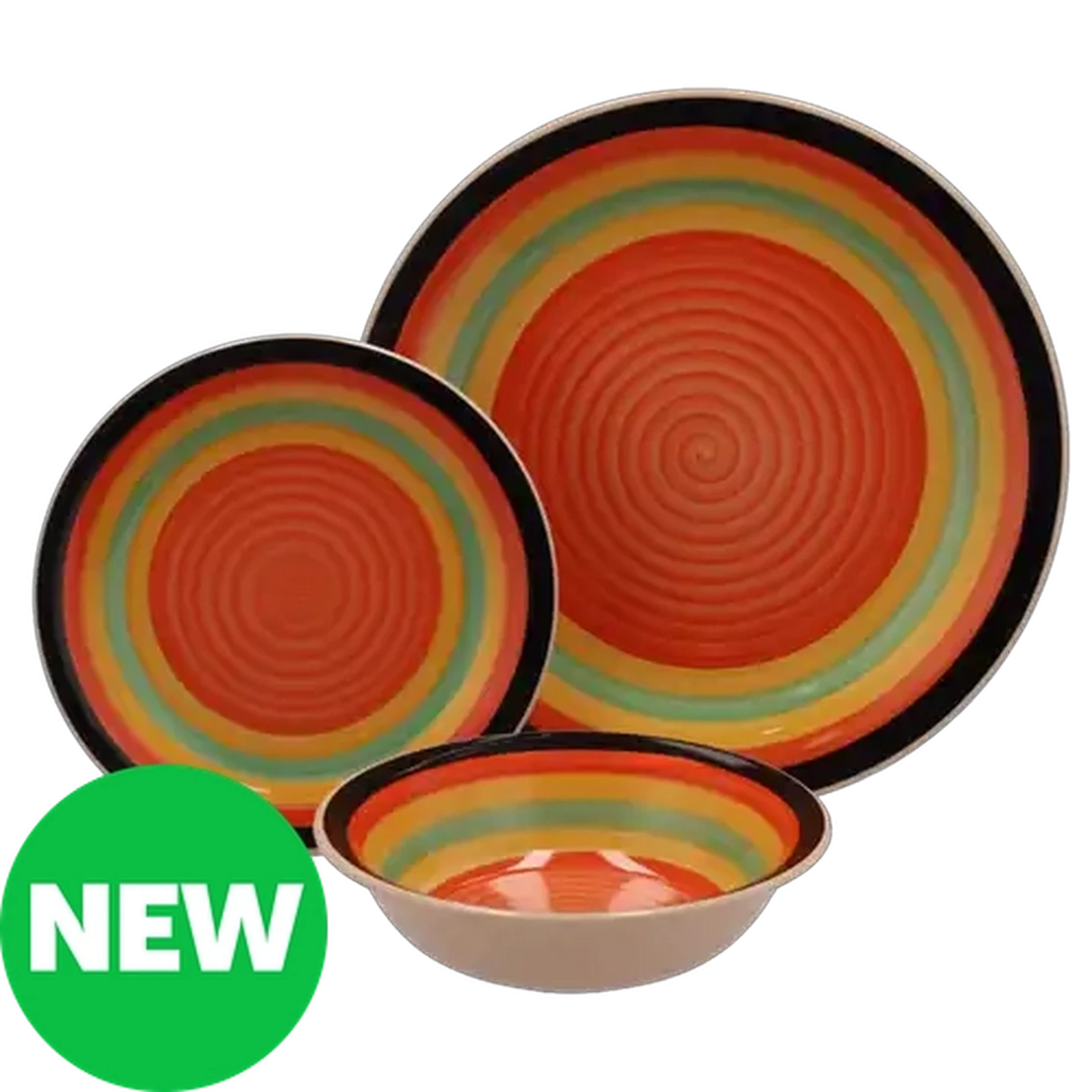 Image of Costa Rica Stoneware Dinner Set 12-Piece