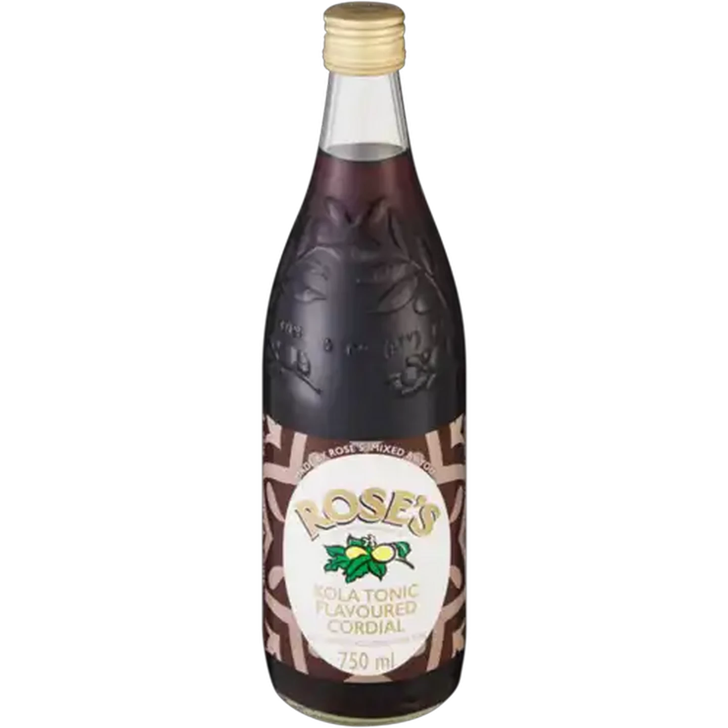 Image of Rose's Kola Flavoured Cordial Bottle 750ml