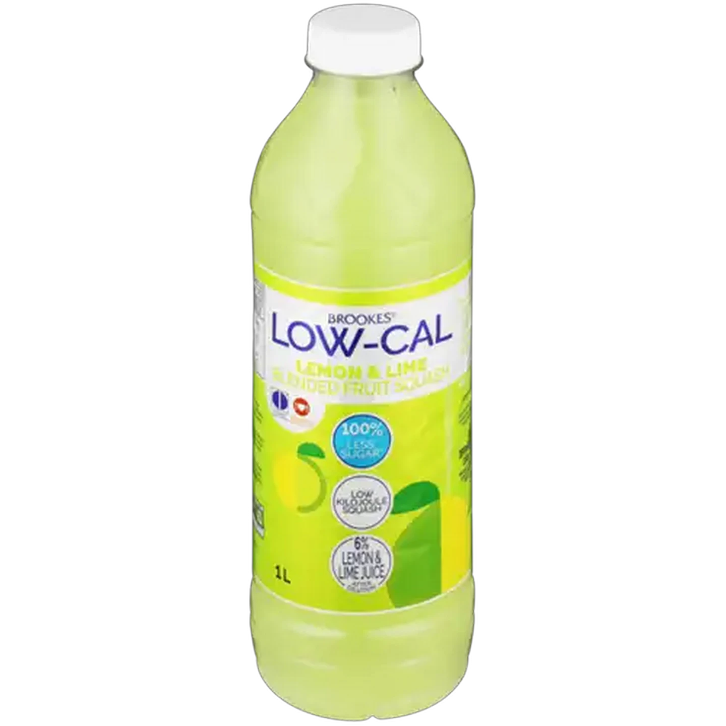 Image of Brookes Low-Cal Lemon & Lime Blended Fruit Squash 1L