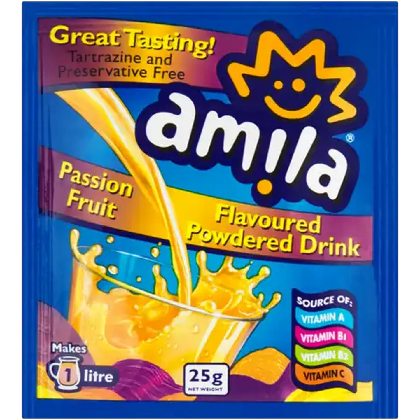 Image of Amila Passion Fruit Flavoured Powdered Drink 25g