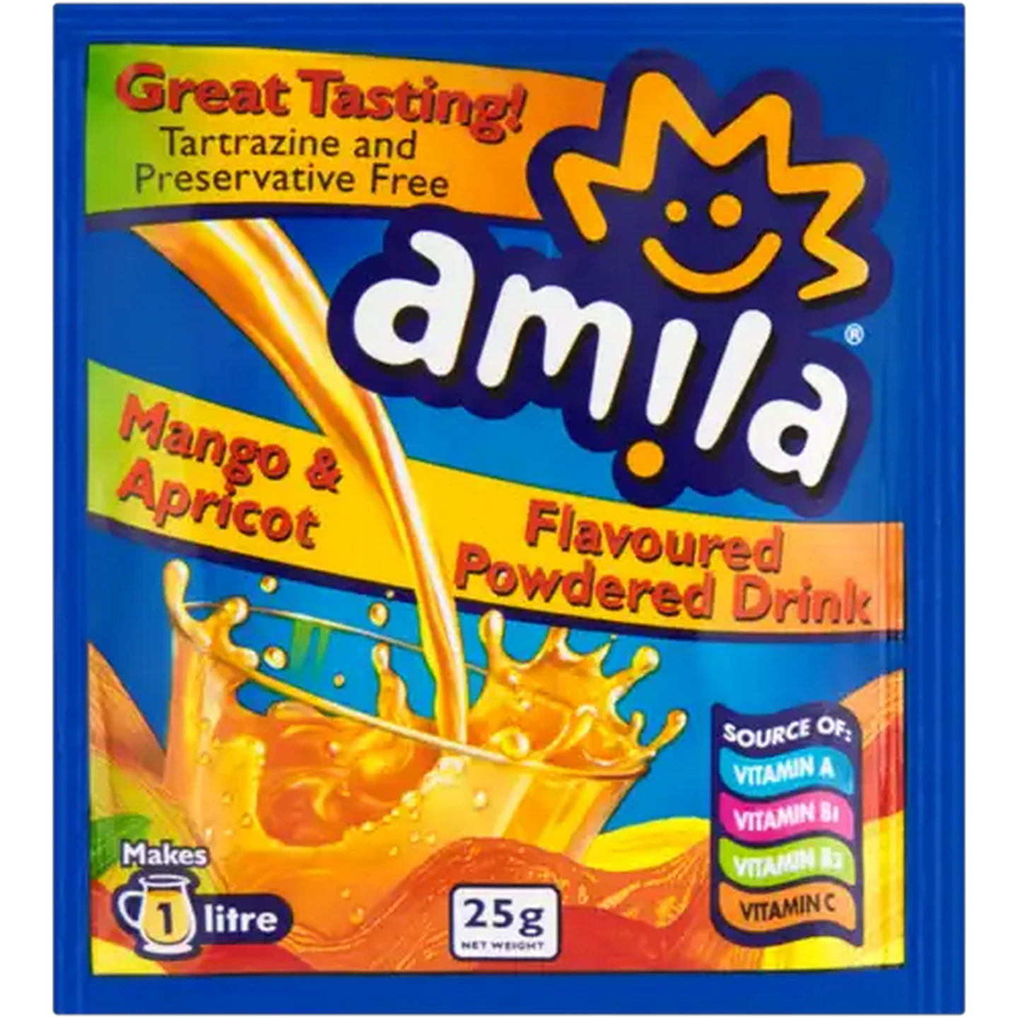 Image of Amila Mango & Apricot Flavoured Powdered Drink 25g