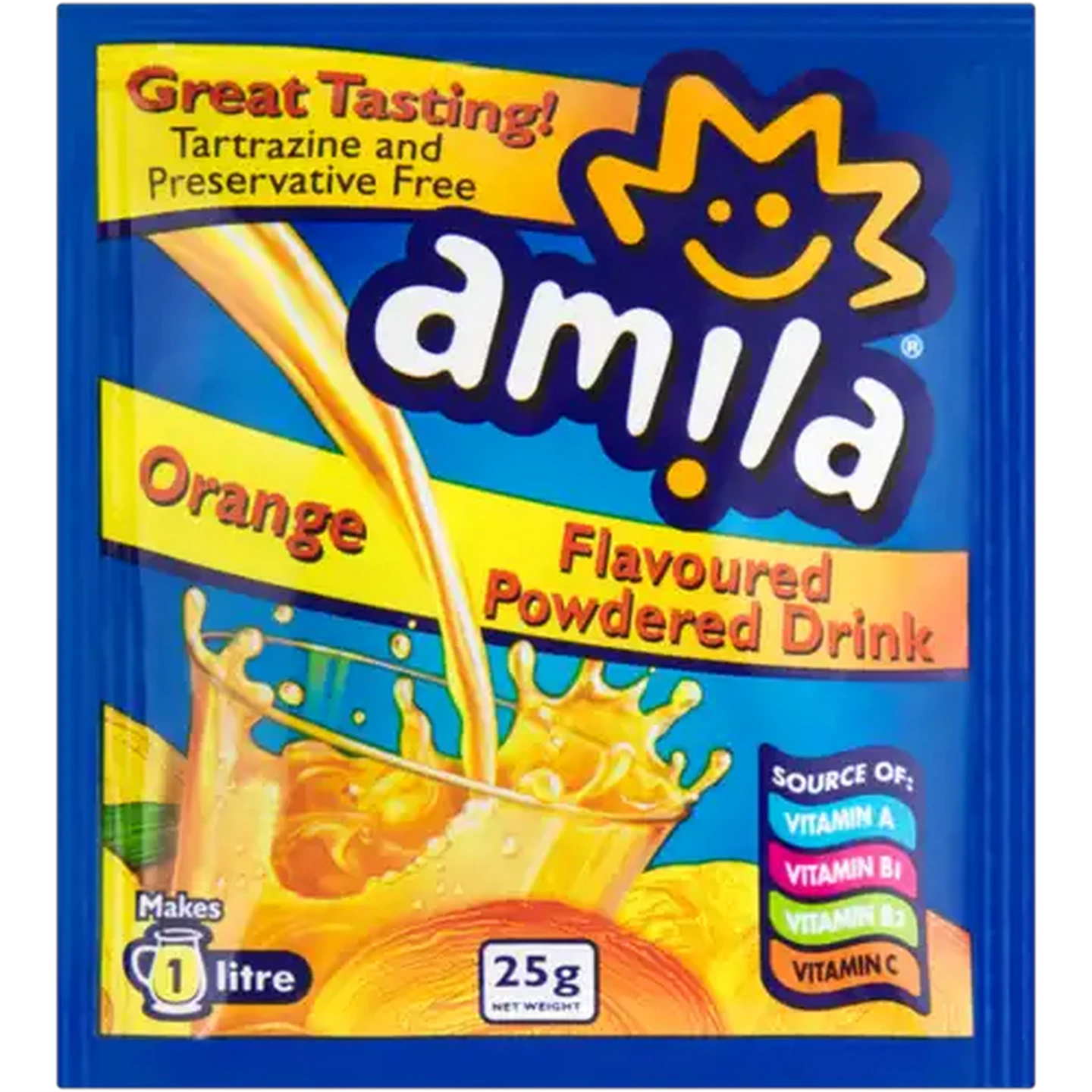 Image of Amila Orange Flavoured Powdered Drink 25g
